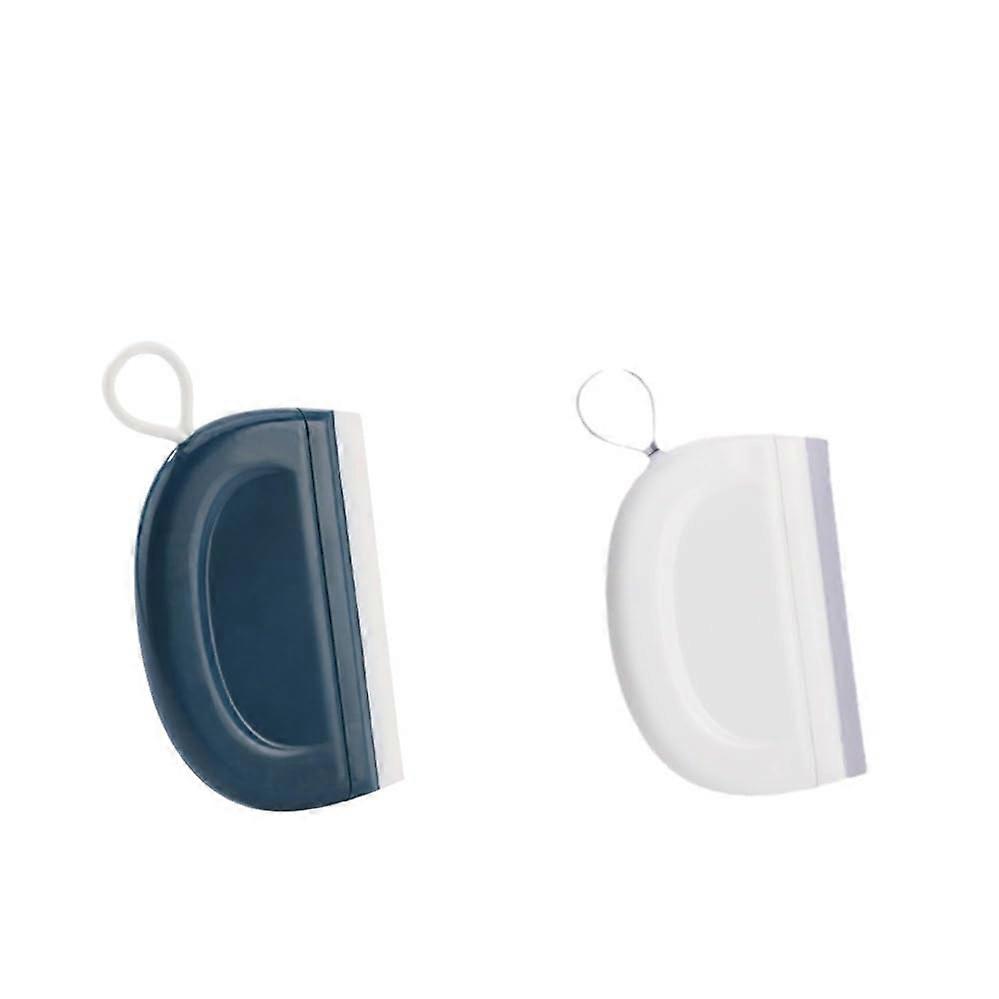 2 Pack Small Squeegee for Bathroom Glass and Sink, Mini Handheld Cleaning Tool for Windows and Mirrors