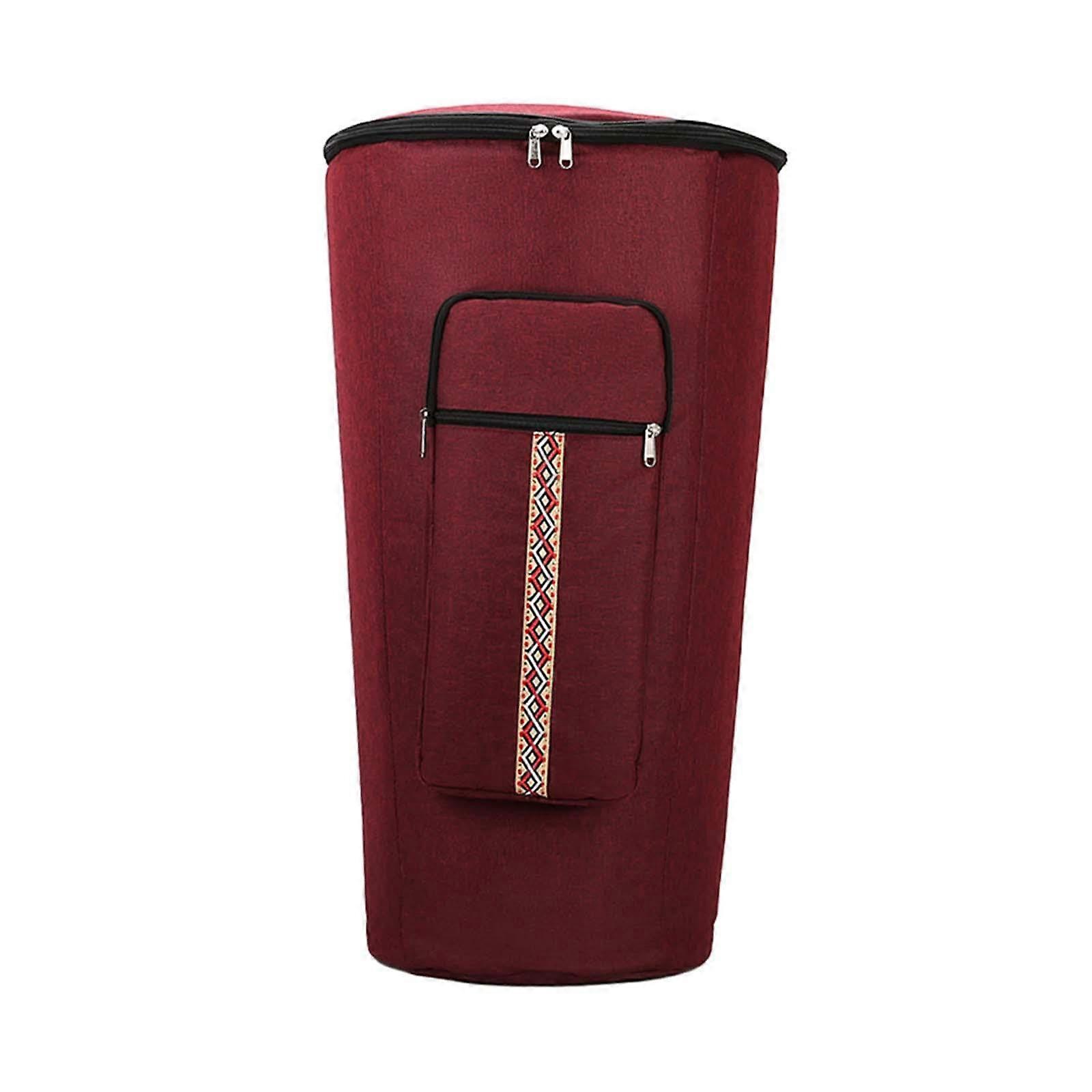 Dustproof And Moistureproof Storage Bag 12 Inch Red With Smooth Zipper For Music Students