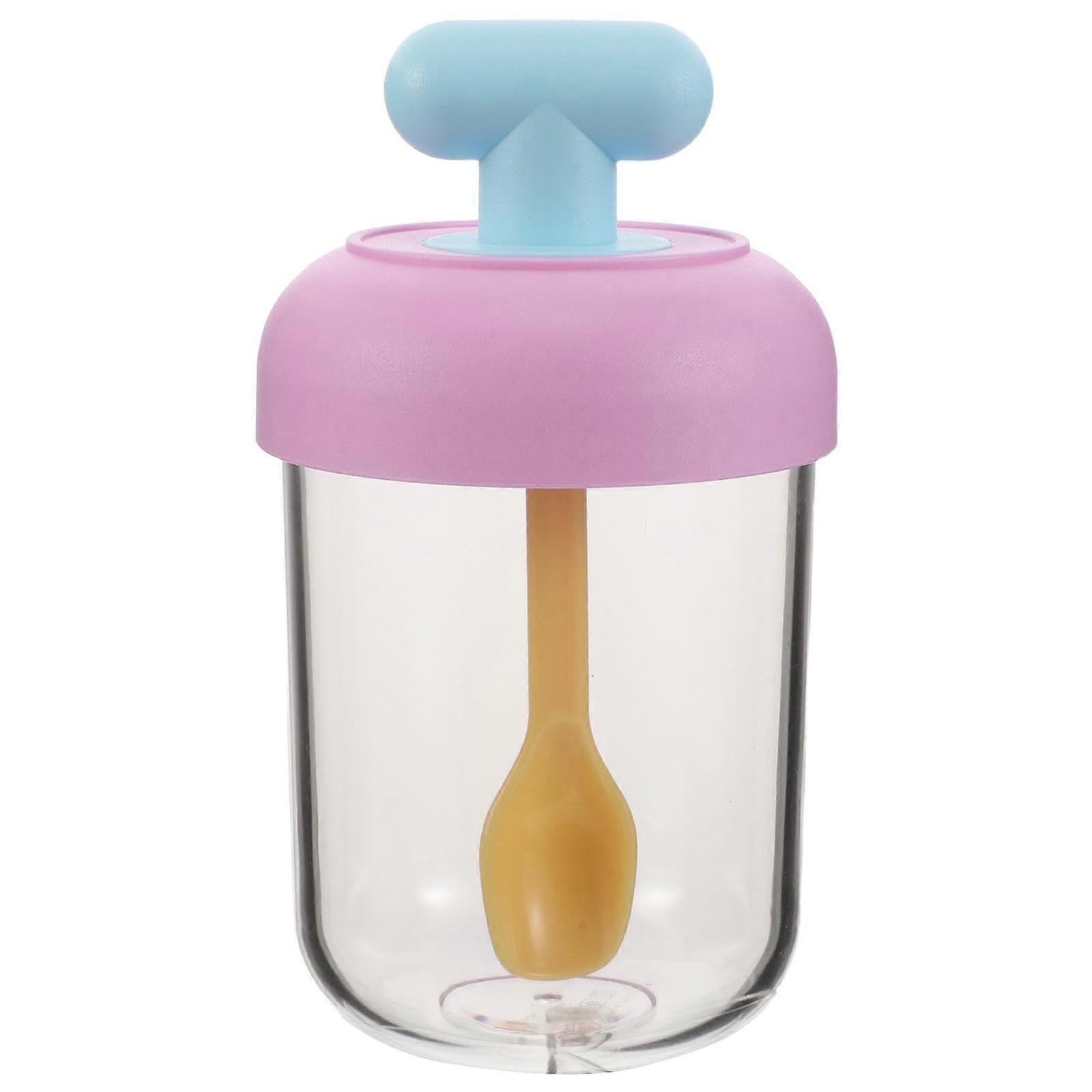 Portable Salad Container DoubleLayer with Lid and Spoon, Reusable Yogurt Parfait Cup for Travel Breakfast