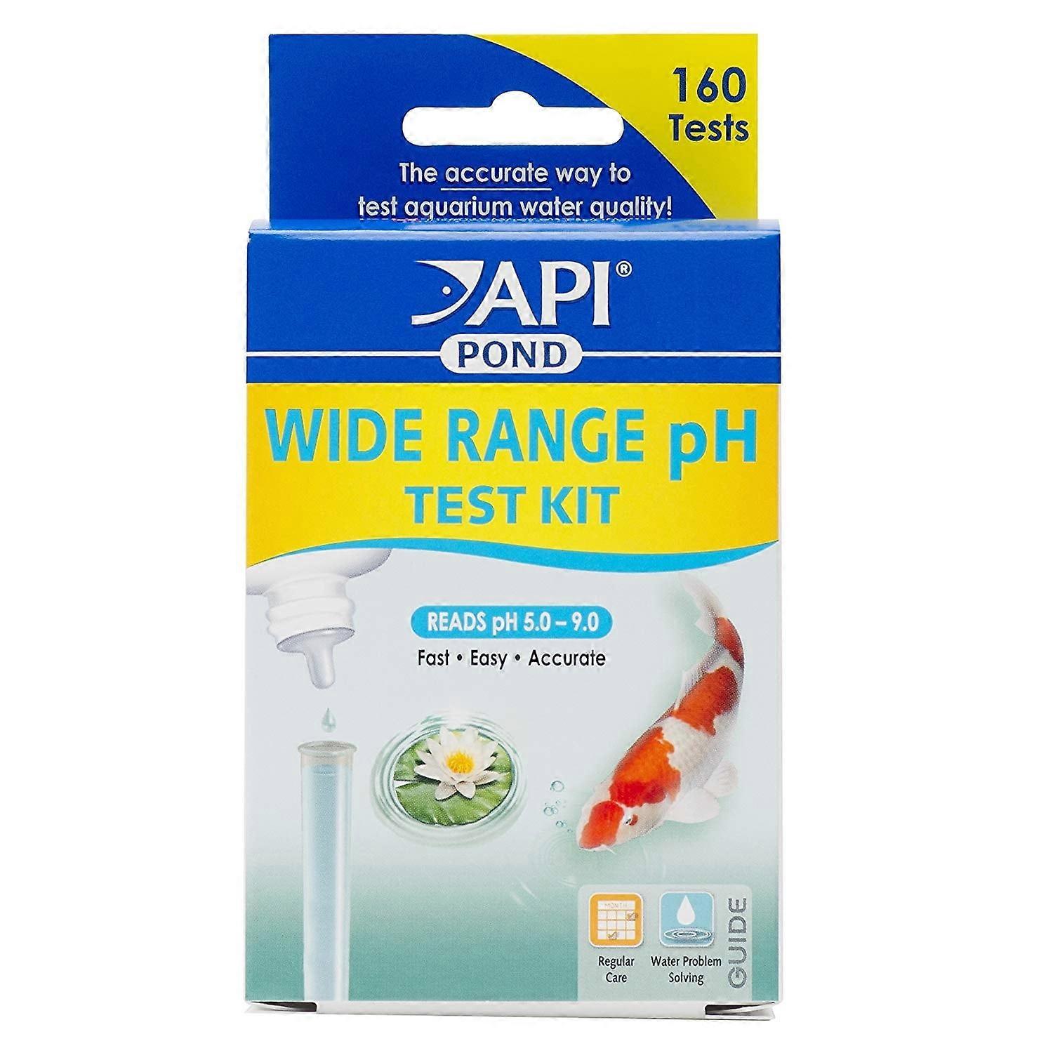 API Pond Wide Range pH Test Kit Reads pH 5.0 to 9.0 1 count