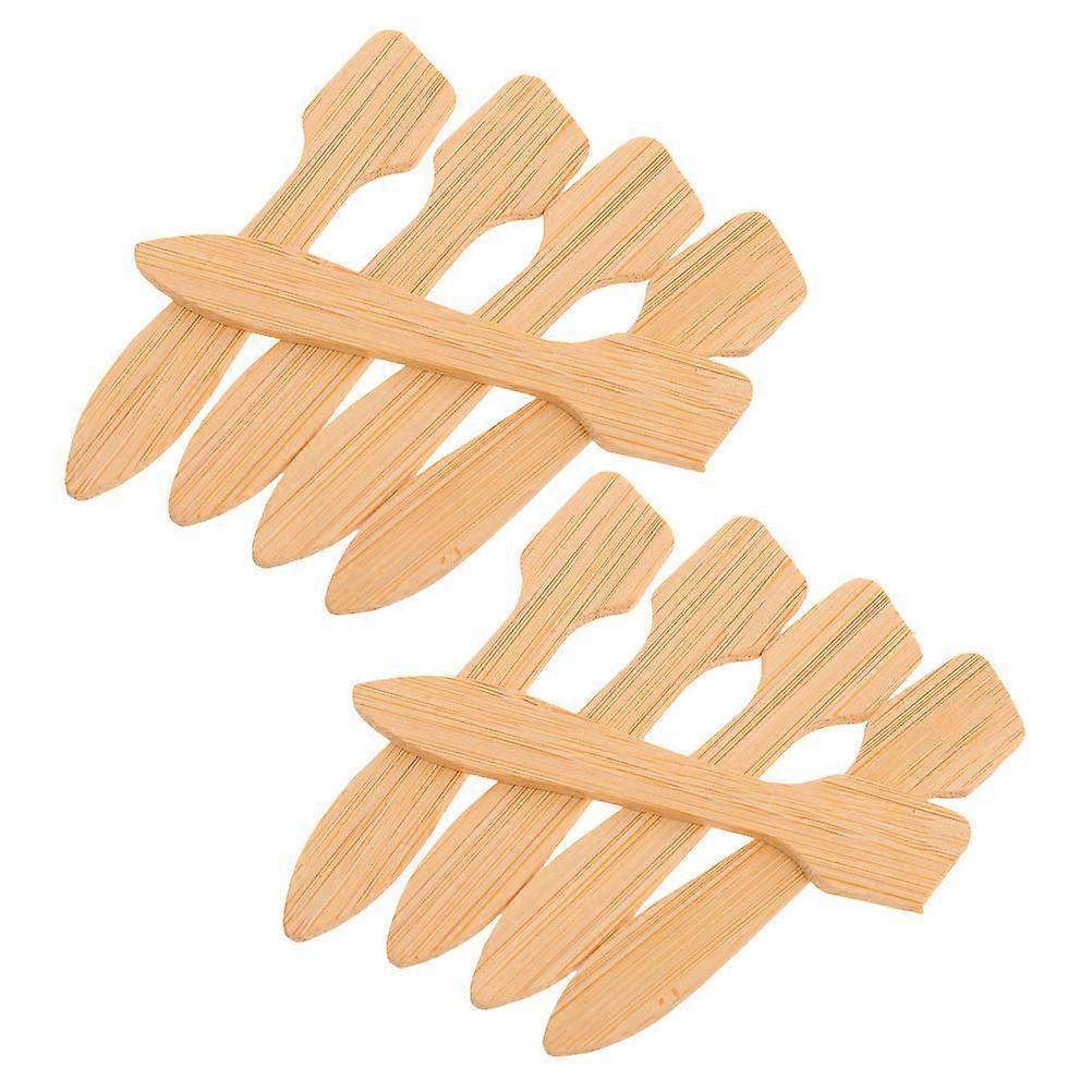 Facial Mask Applicator Bamboo Makeup Spatula for Cream Use 10Pcs Set