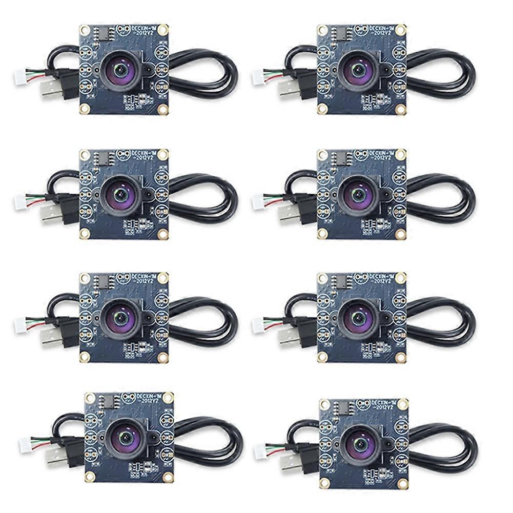 8Pcs 100 Degree Camera Module 1MP OV9732 1280x720 USB Free Driver Manual Focus with 1 Meter Cable for WinXP/7/8/10