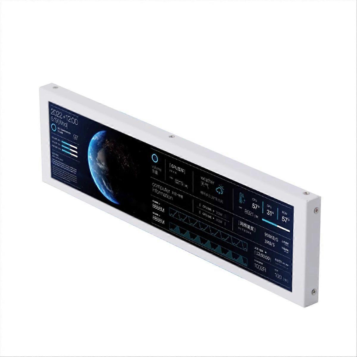 8,8-tums IPS Typ-C Sekundär Skärm - Smart Display-fodral Vit