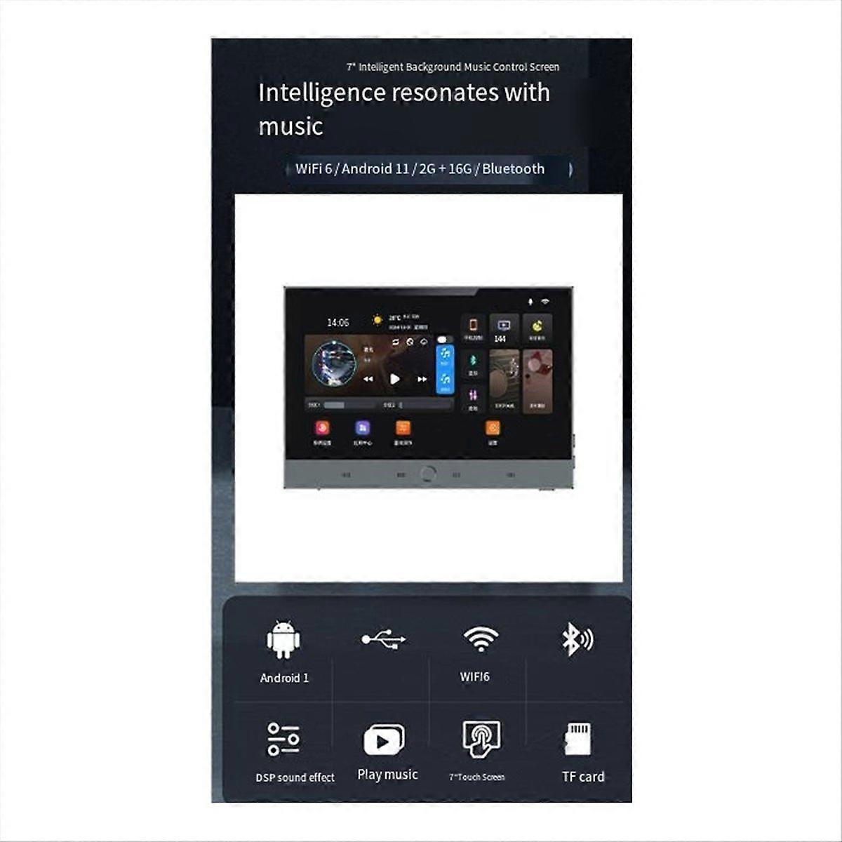 Tuya Smart Home Music System 7 Inch Android 11 Control Panel