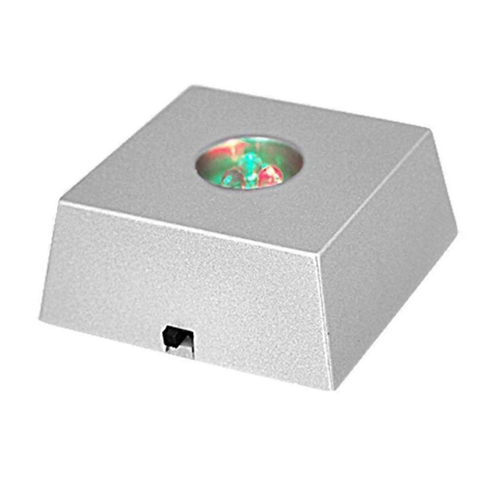 LED Stone Display Base Colorful Changing Light Crystal Tower Light