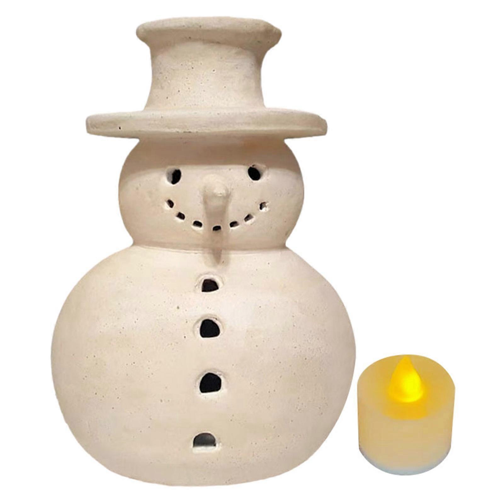 Hand-Painted Resin Xmas Decoration Snowman Adds retro warmth to any space. Dining Table Centerpiece