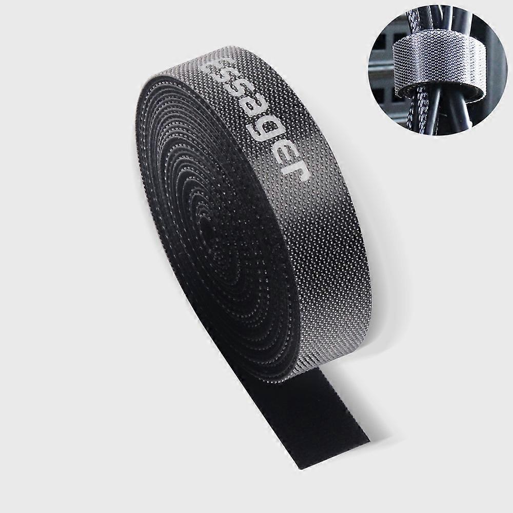 ESSAGER 3M Strap Cable Tie Strong Adhesion Self-adhesive Loop & Hook Sticker