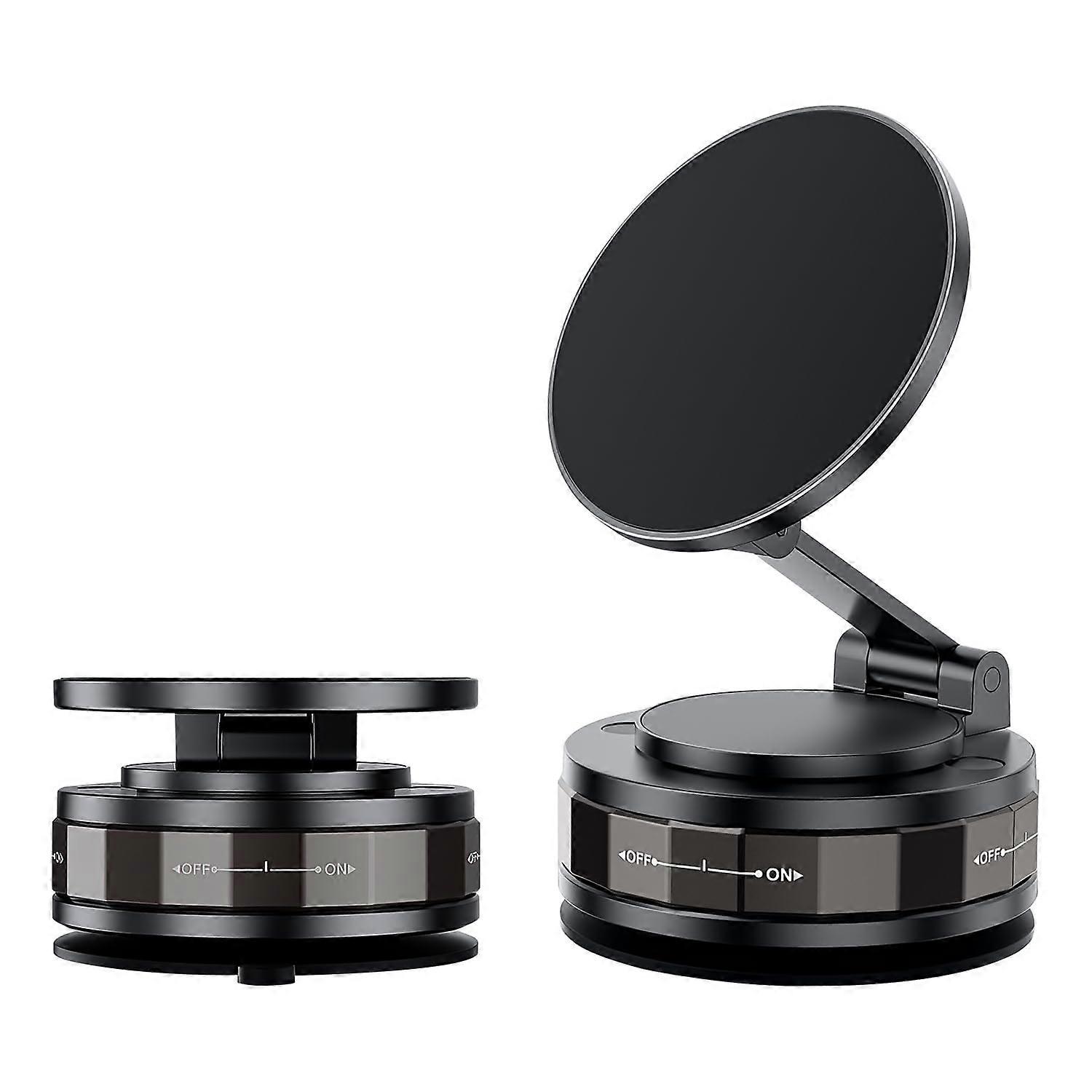 Magnetic Phone Holder with 360° Rotation, Foldable MultiAxis Car Phone Mount, Universal Compatibility