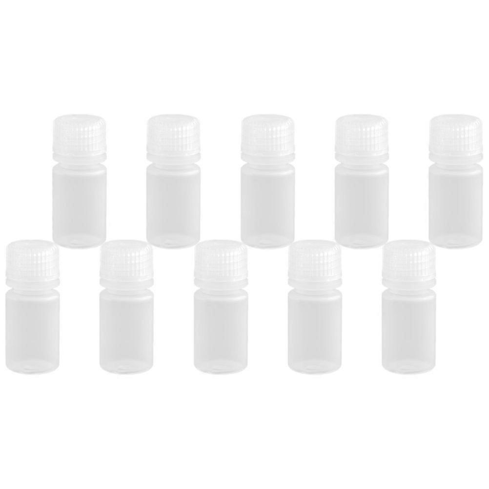 Durable Acid Resistance Bottle Transparent Storage Bottles PP Material 10Pcs