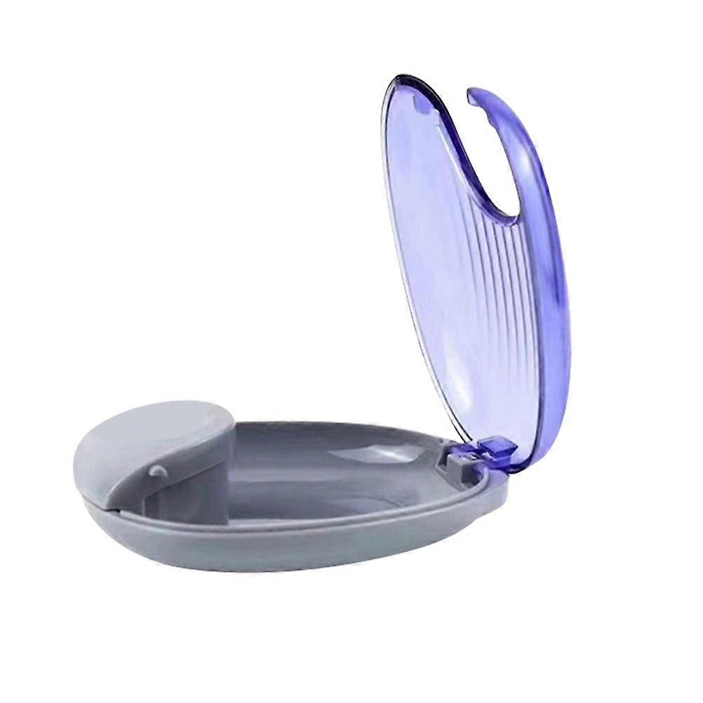 Dental Braces Storage Box Holder for False Teeth Use 3Pcs Blue