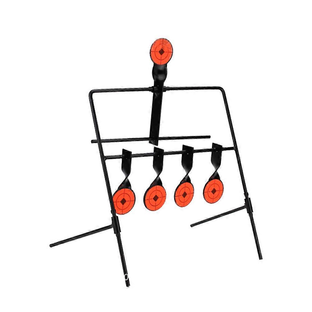 Metal Shooting Target Set for Practice with 5 Black Self Resetting Targets