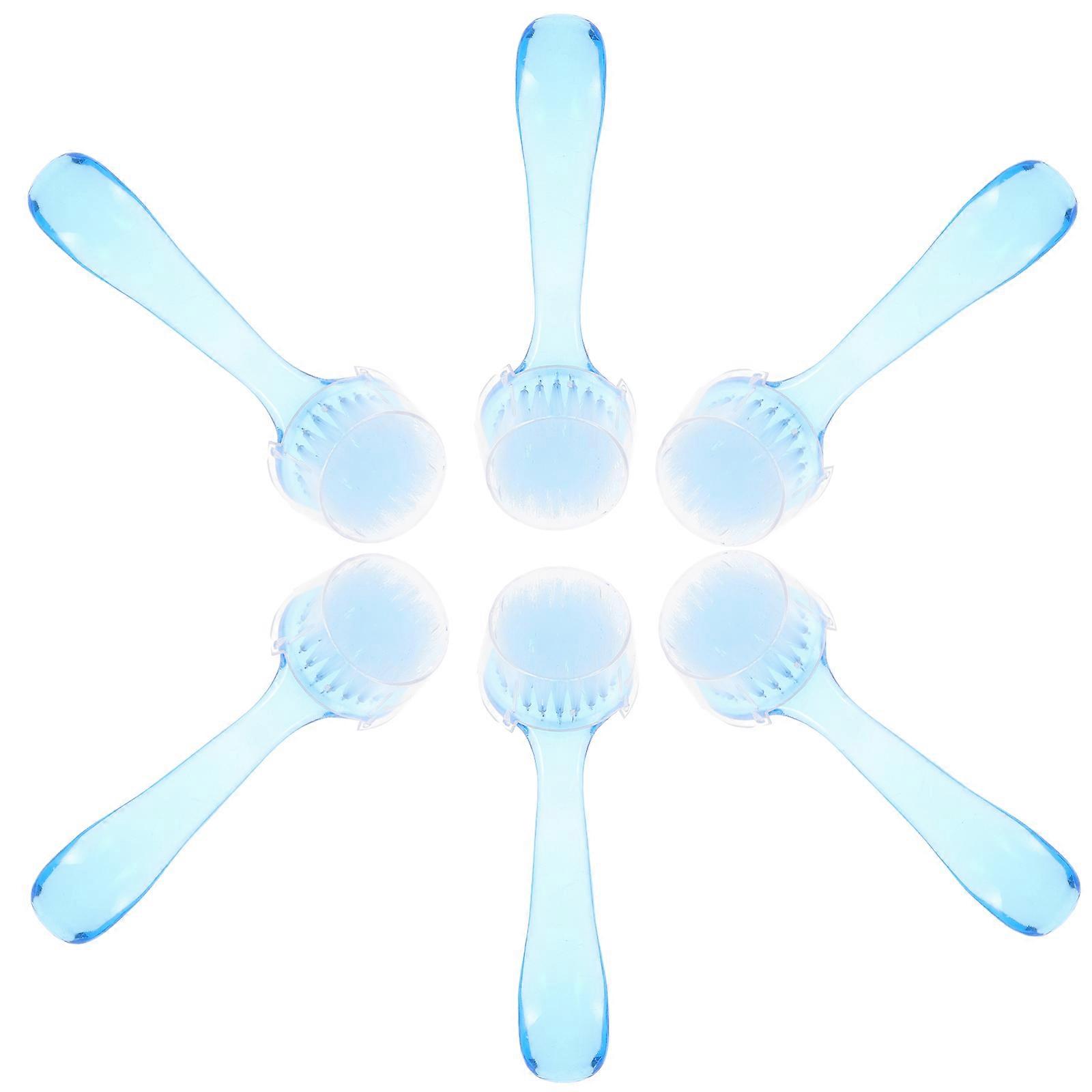 Practical Manicure Brush with Nail Dust Cleaning Function 6Pcs Set