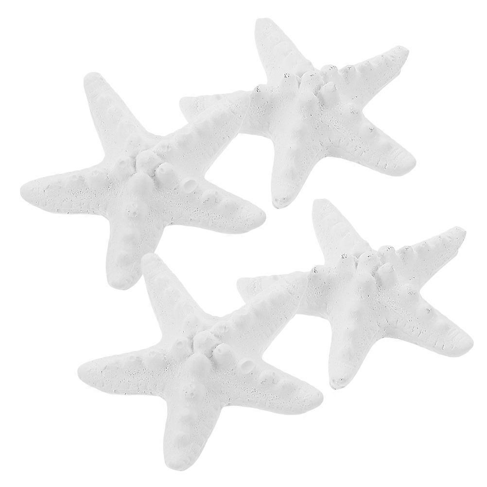 Plaster Aroma Diffuser Sea Star Ornaments for Car Use 4Pcs Pack