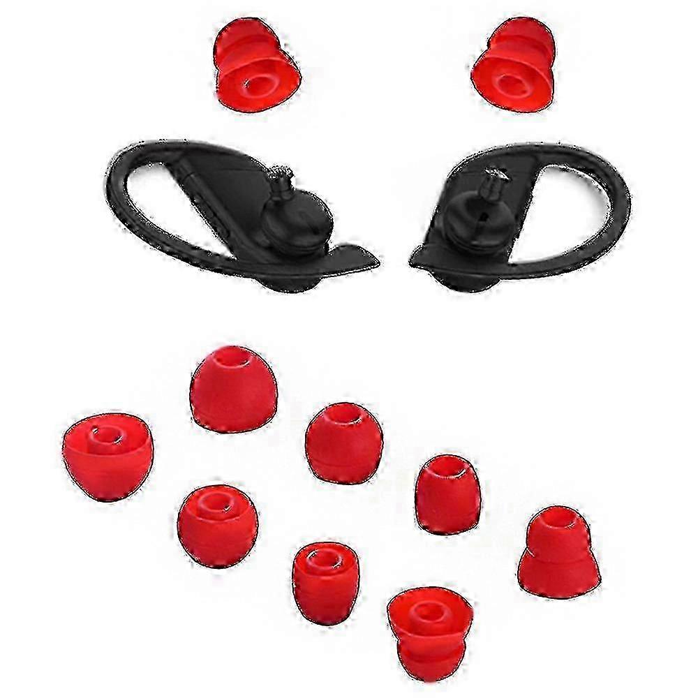 Soft Replacement Ear Tips compatible with Beats Powerbeats Pro, 4 Pack Silicone Covers