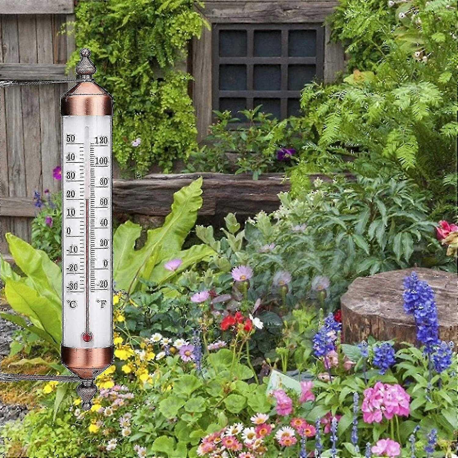 Udendørs havetermometer til terrassedrivhus, stort display