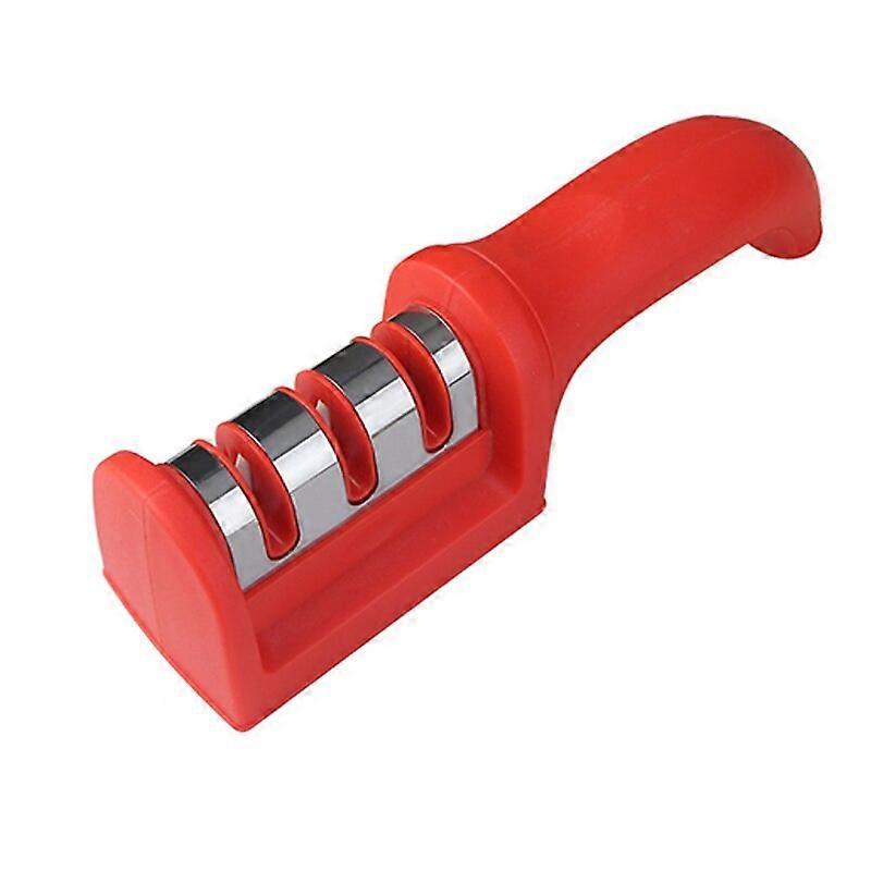 Kitchen 3-Segment Knife Sharpener Household Multi-Functional Hand-Held Three-Purpose Black Sharpening Stone