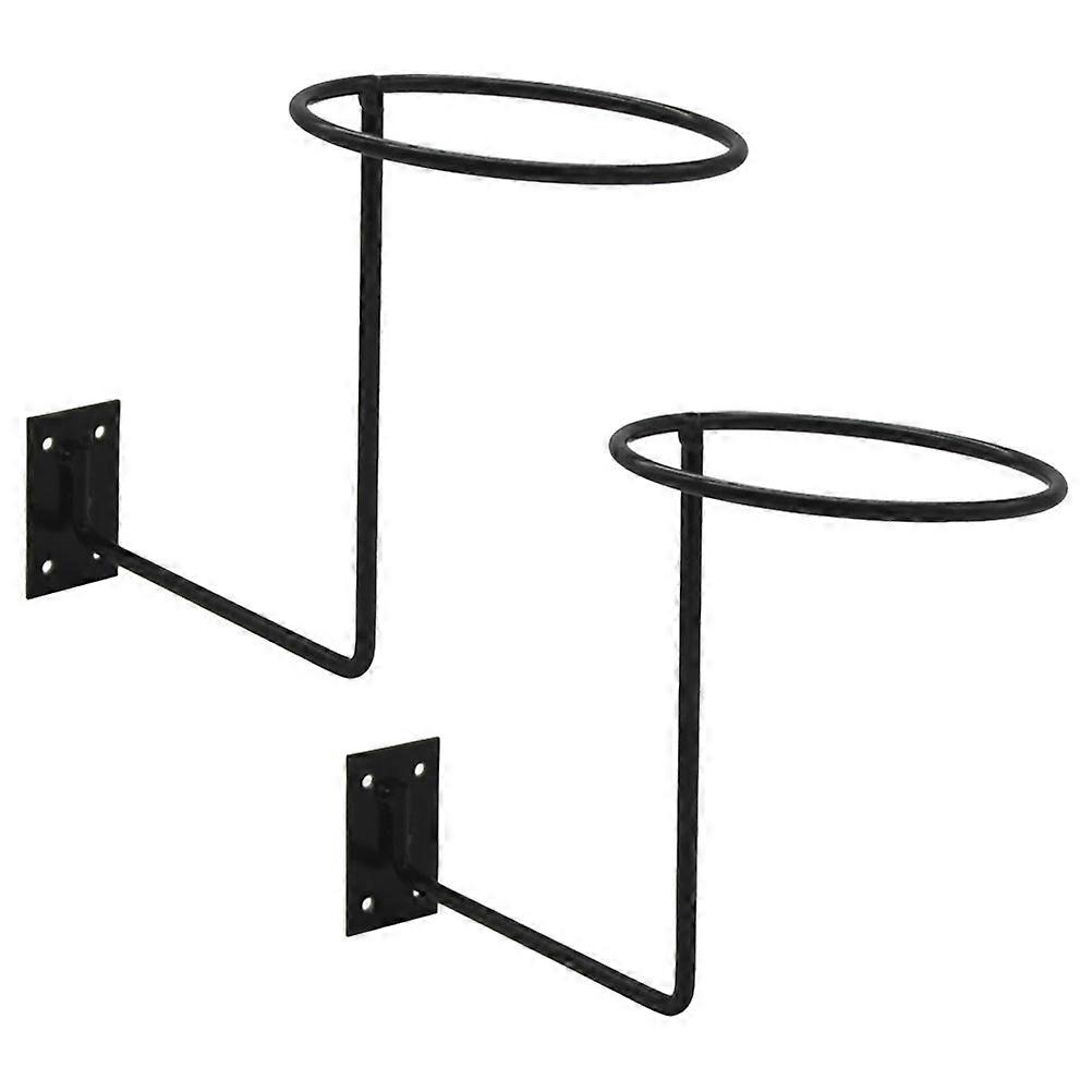 Wall Hat Holder Metal Rack for Storage 4Pcs Black Display Stand