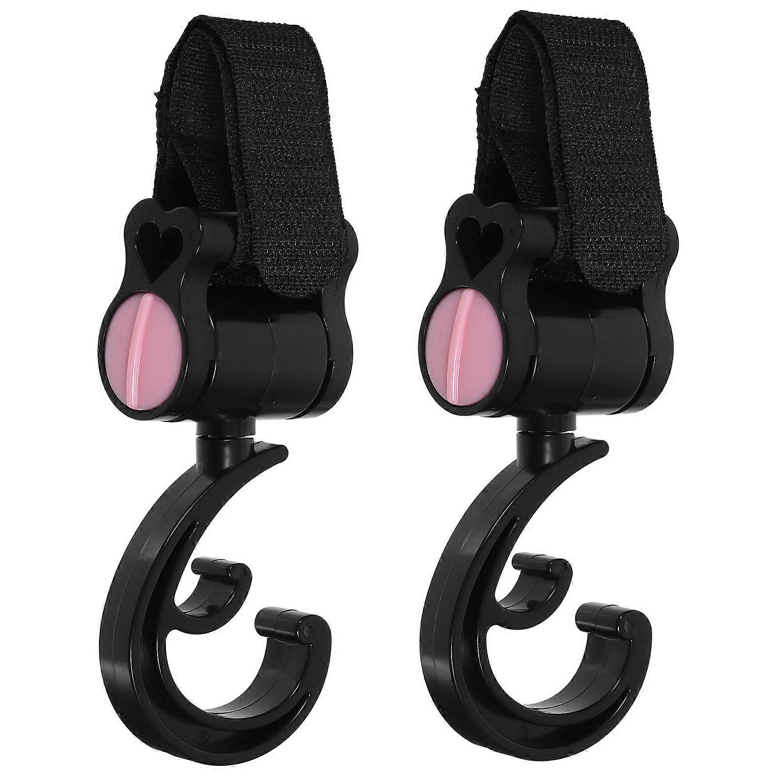 Baby Stroller Hooks Rotating Hook 2Pcs for Stroller Bag Hanging