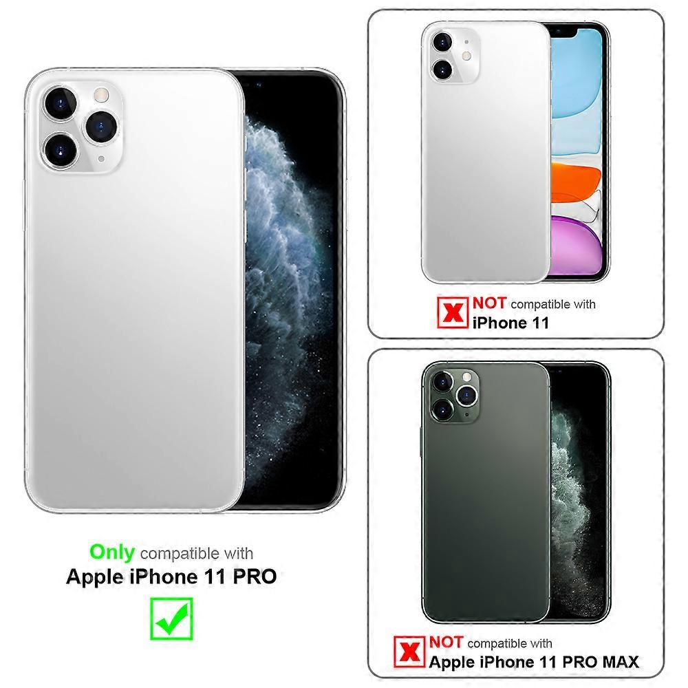 iPhone 11 PRO Protective Case TPU Case - Liquid Design with Ring