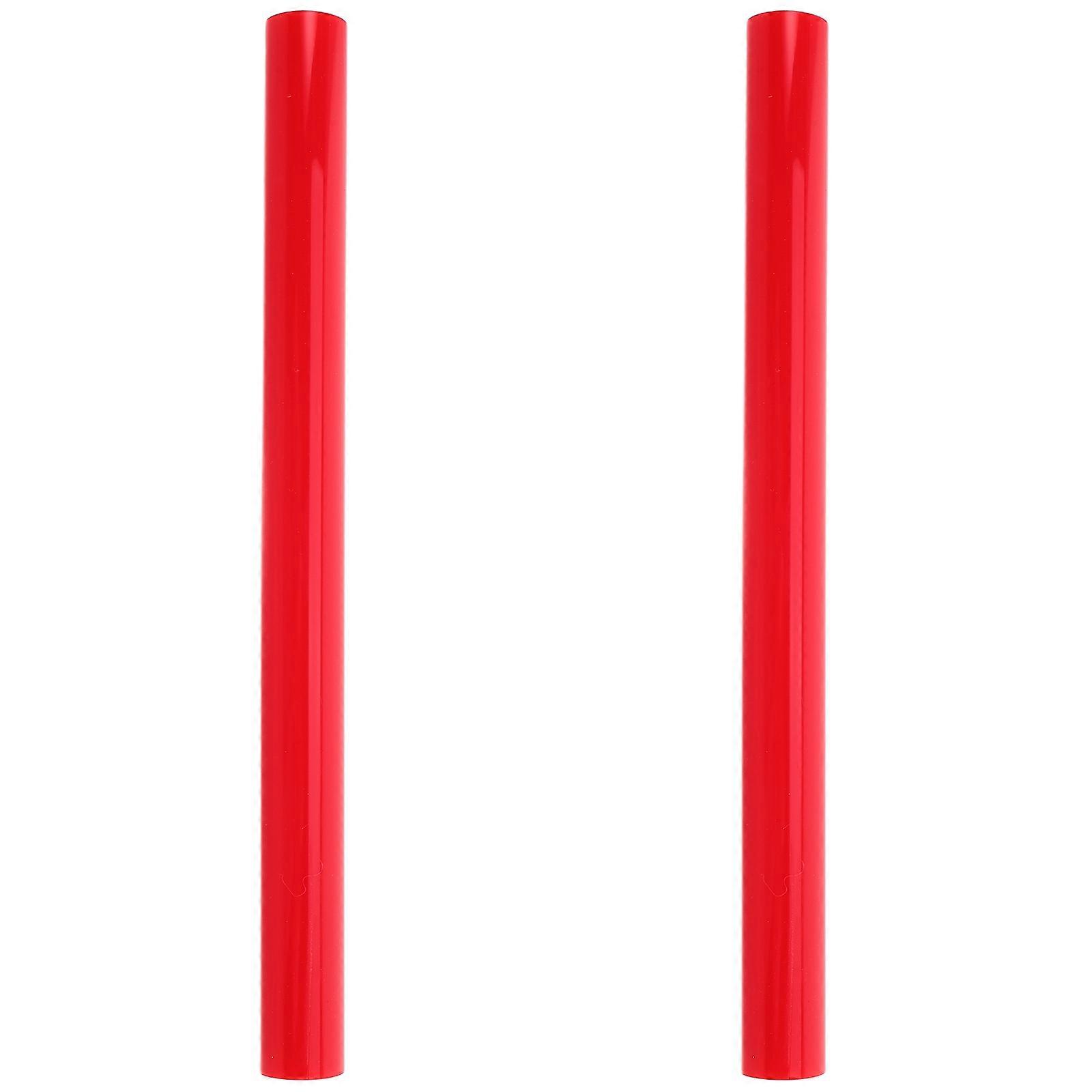 Red Front Grill Covers for Car Decorative Grille Trim 1Pair