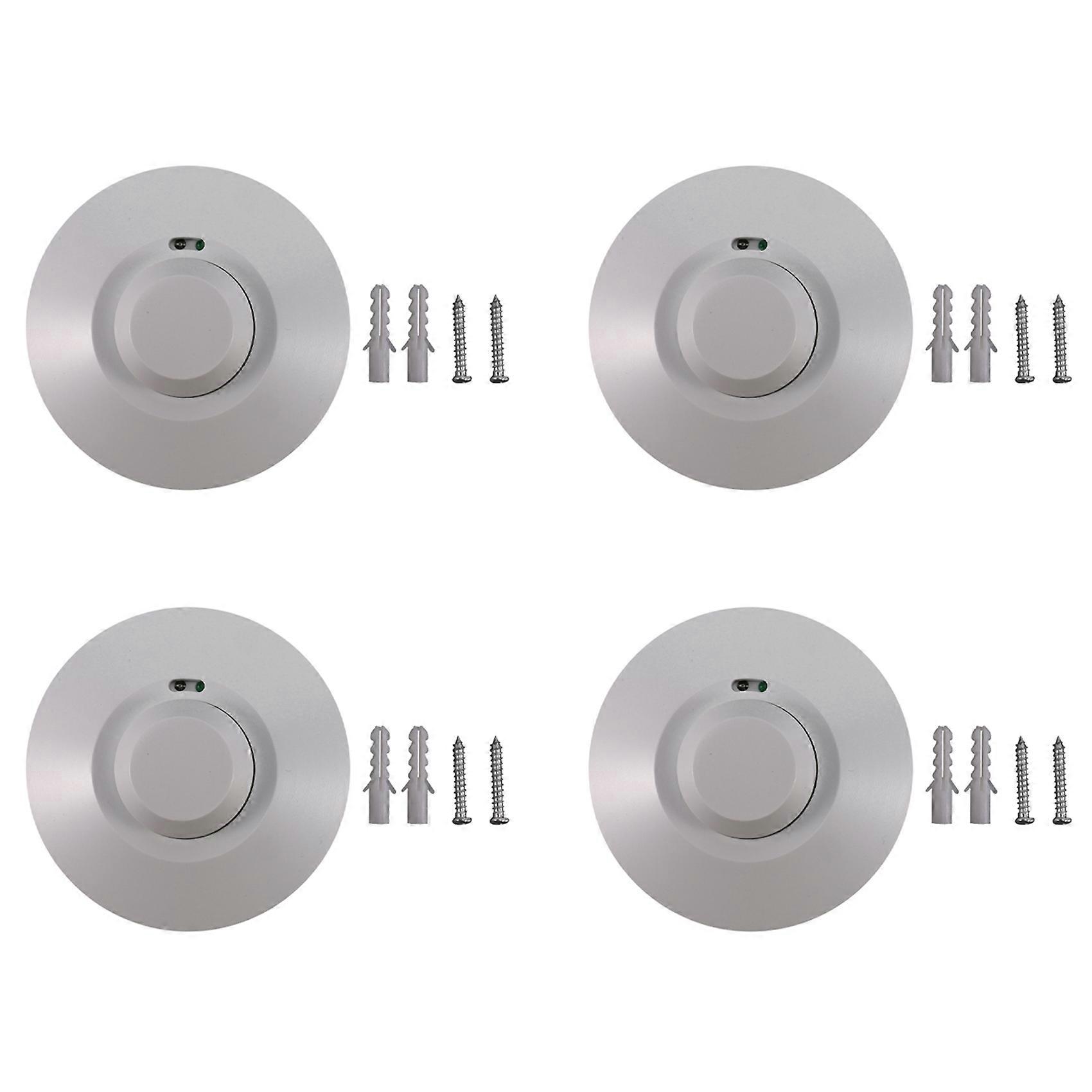 4X 220V 800W Microwave Sensor Pir Occupancy Body Motion Detector Light Switch