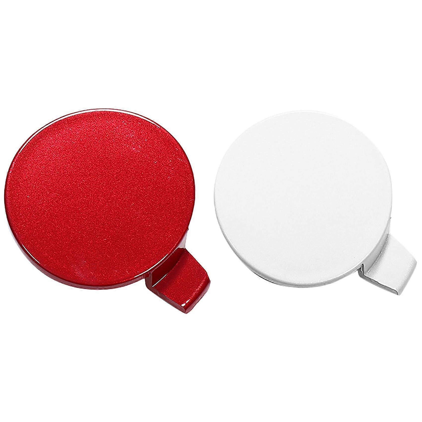2X Car Red /White Front Bumper Tow Hook Cap Cover Fit for Tesla Model 3 2017-2021 ABS