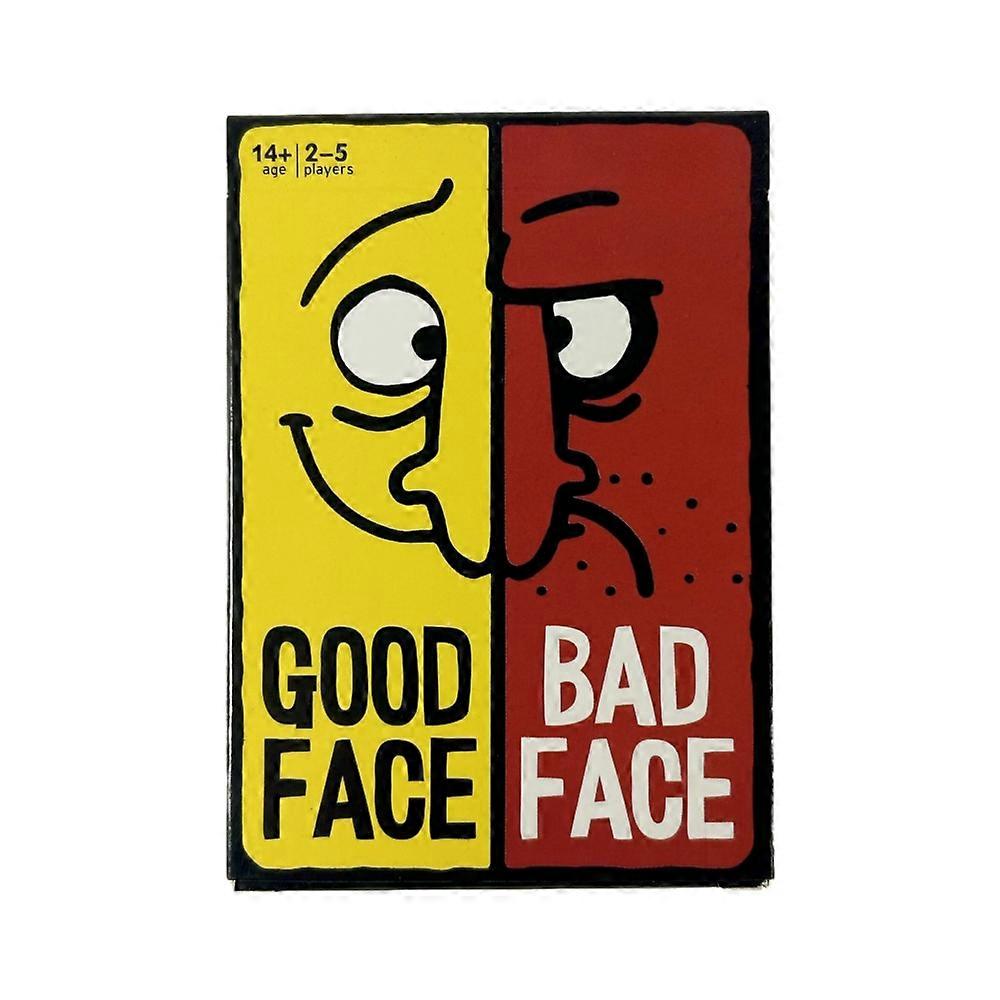 1pc Good Face Bad Face Card Game Hilarious Party Travel Board Game Deck For Fun Party