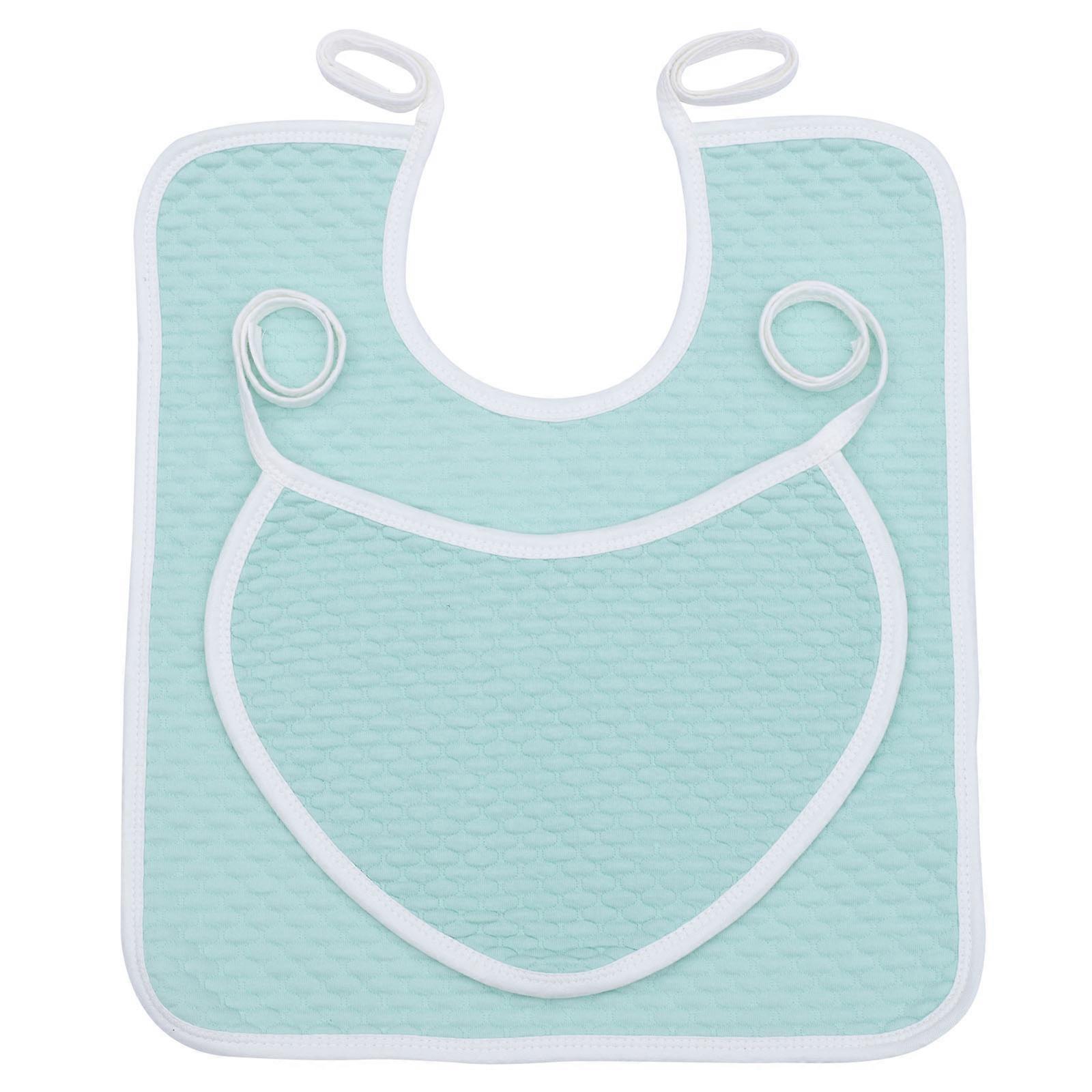 Blue Practical Elders Towels for Skin-Friendly Feeding Bibs 2Pcs