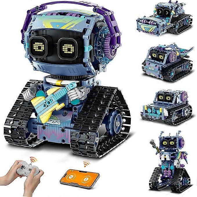 3-in-1 STEM Robot Building Kit for Kids 6-14 | Remote & APP Controlled | 513-Piece Blocks Set | Creative Gift for Boys & Girls