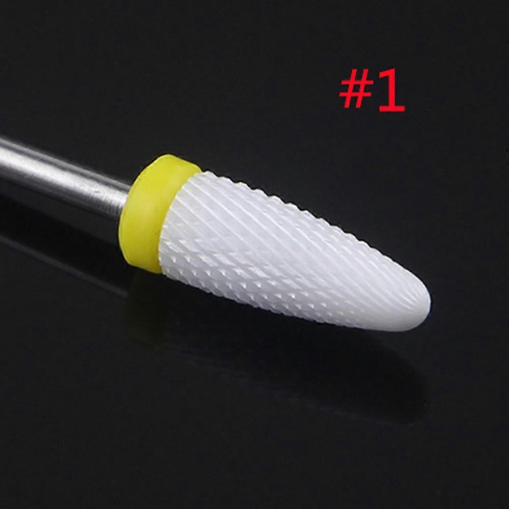 1 pi��ces forets �� ongles en c��ramique, forets de manucure et p��dicure ��lectriques professionnels de 3/32 pouces ensemble de technologie pour