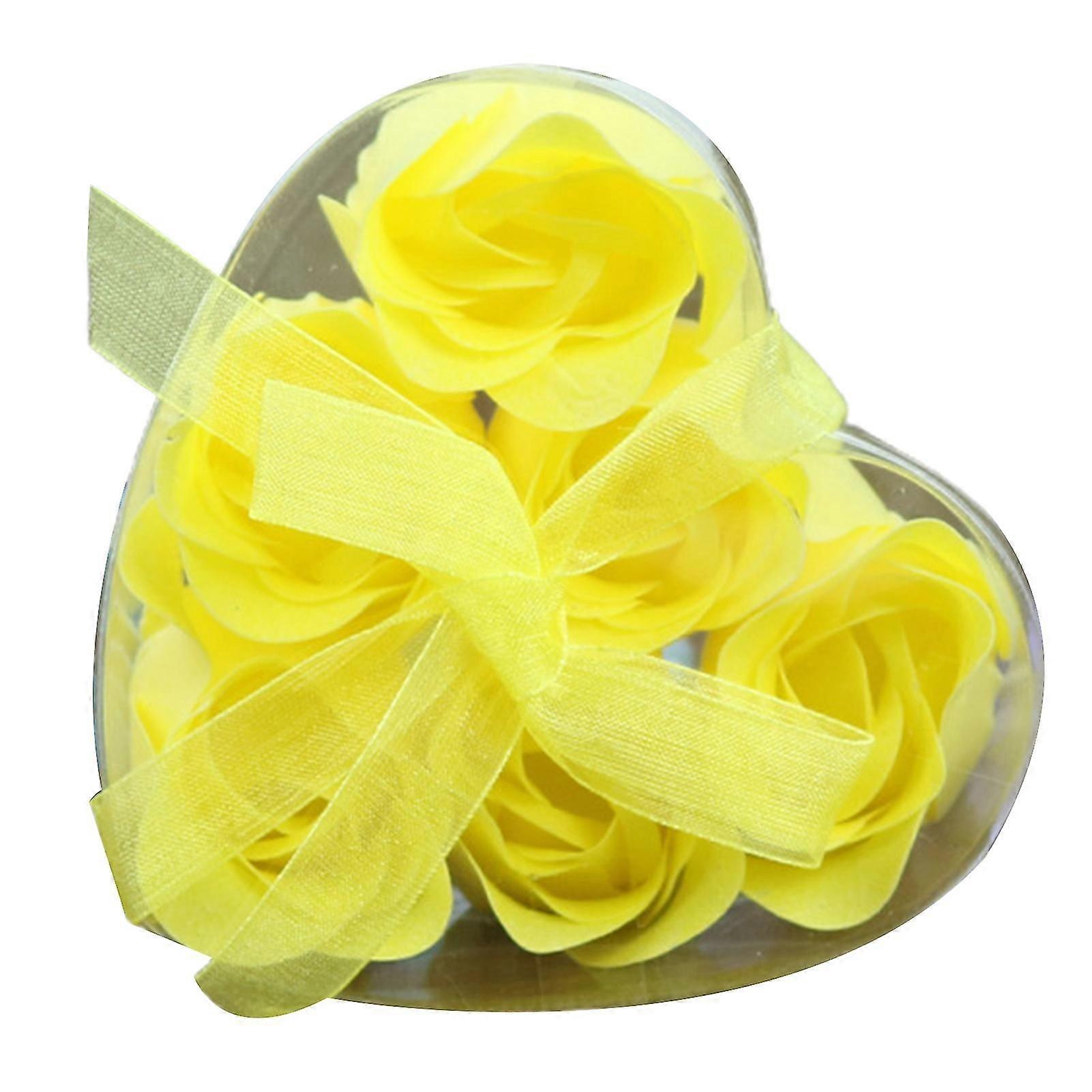 6pcs/set Vivid Good Carved Artificial Flower Pvc Exquisite Handmade Simulation Rose For Home