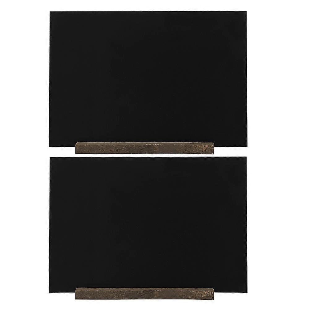 Wooden Display Board Small Chalkboard Sign for Message Use 2Pcs