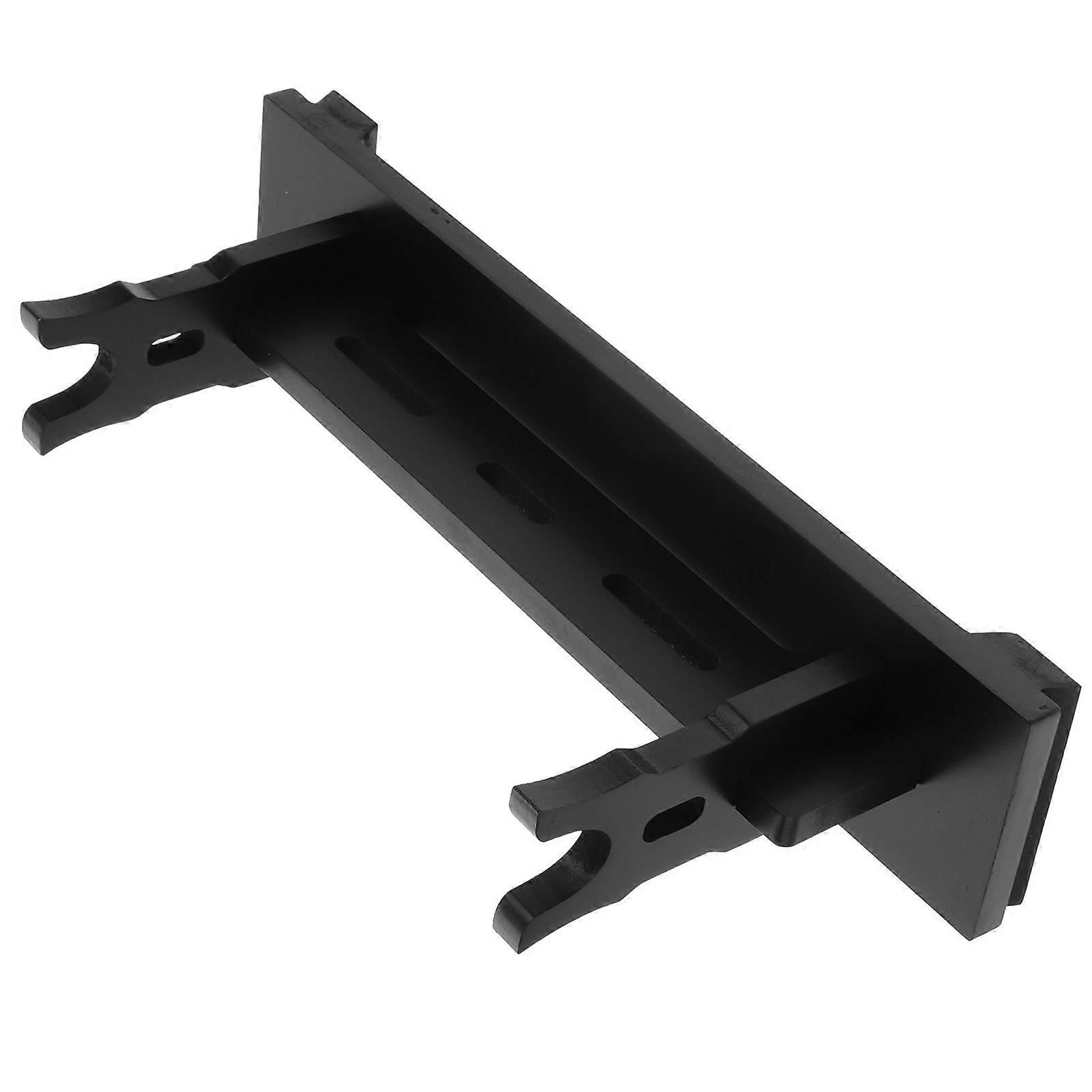 Solid Wood Sword Stand Single Horizontal Display for Home Use