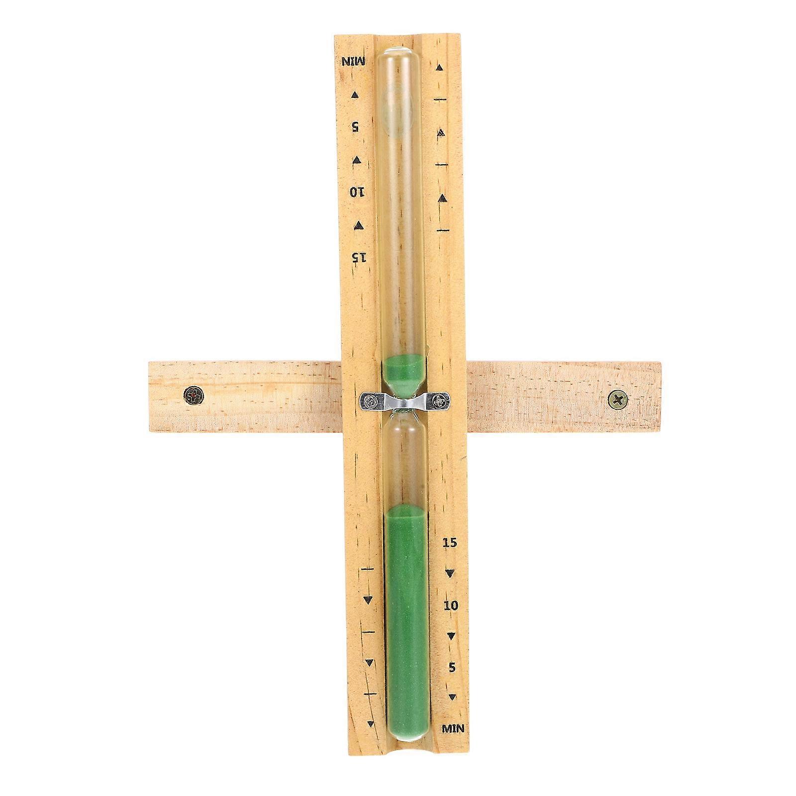 Sauna Sand Timer Wooden Hourglass for Kitchen Use 15 Minute Timer