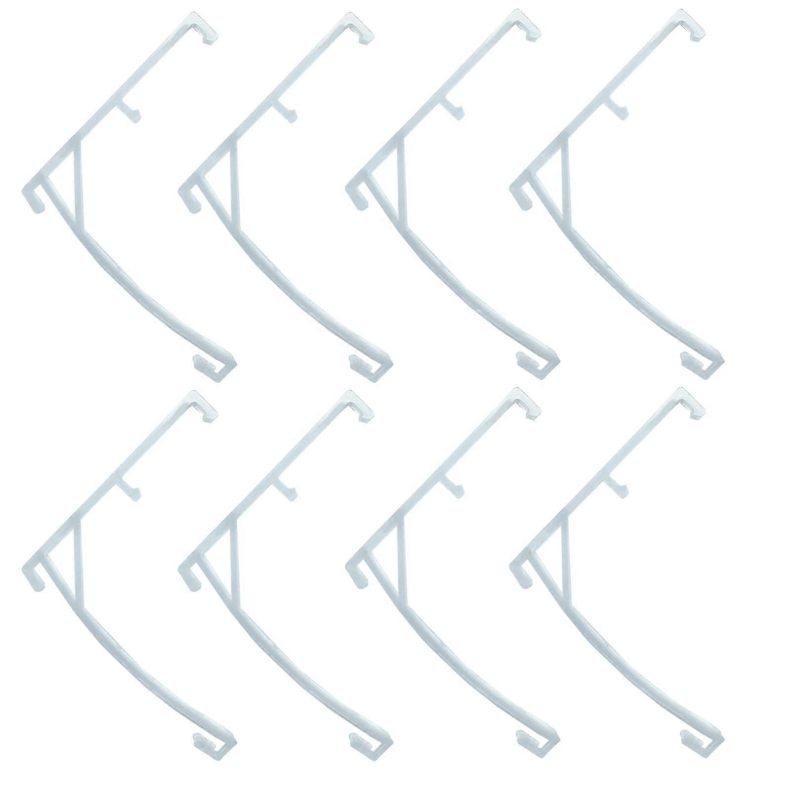 8 Pcs Clear 3.5 Inch Vertical Blind Valance Clips and Brackets, Durable Universal Fit