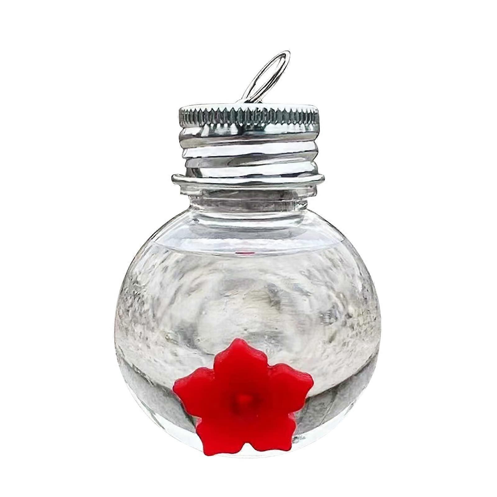 Bulb Shape Hummingbird Feeder for Outdoors Garden Yard with Easy Window Mount