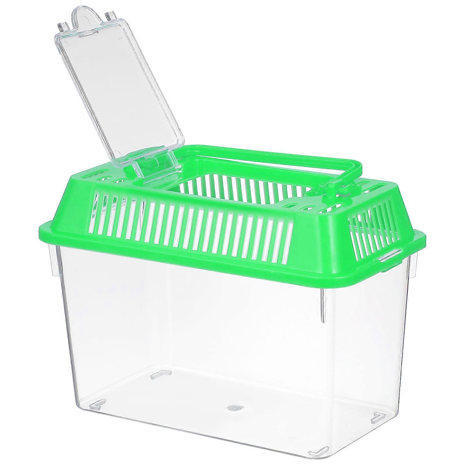 Mini Fish Tank Plastic Handheld Fish Tank for Pet Use with Lid