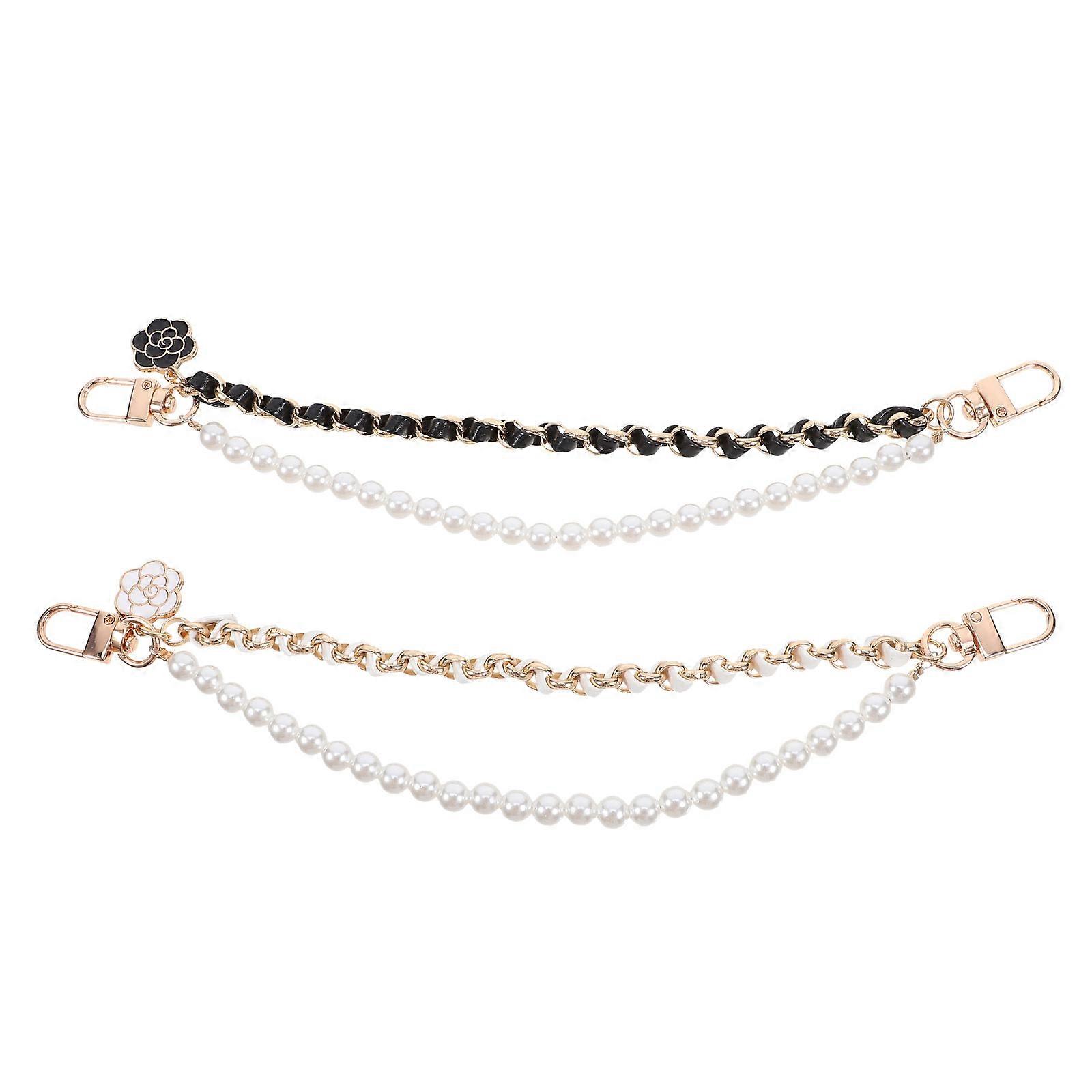 Beaded Phone Charm Strap Chain for Hanging 2Pcs Assorted Color Practical Phone Decor