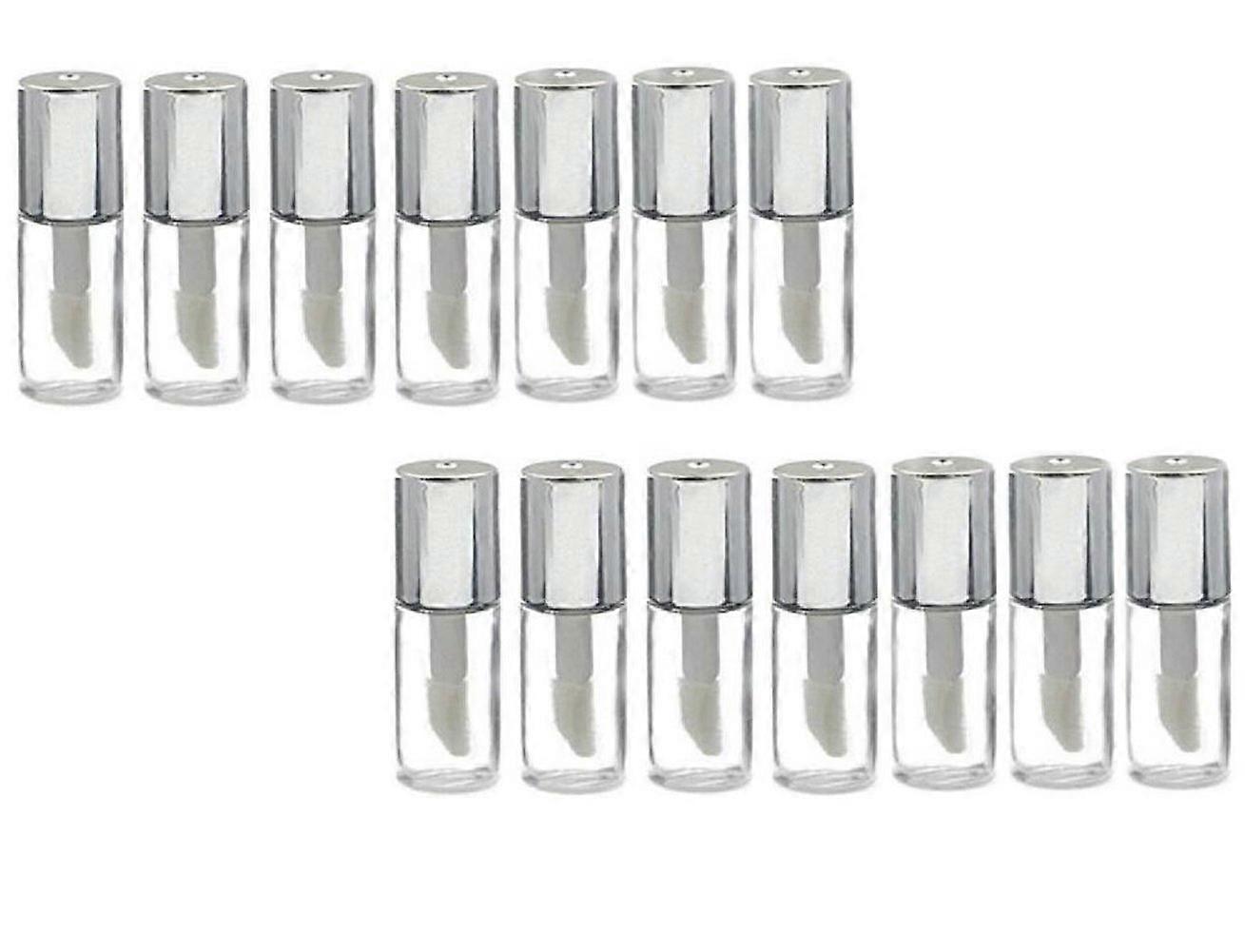 12PCS 1.2ML Empty Lip Gloss Tubes with Silver Lids, Refillable Lip Balm Containers for DIY