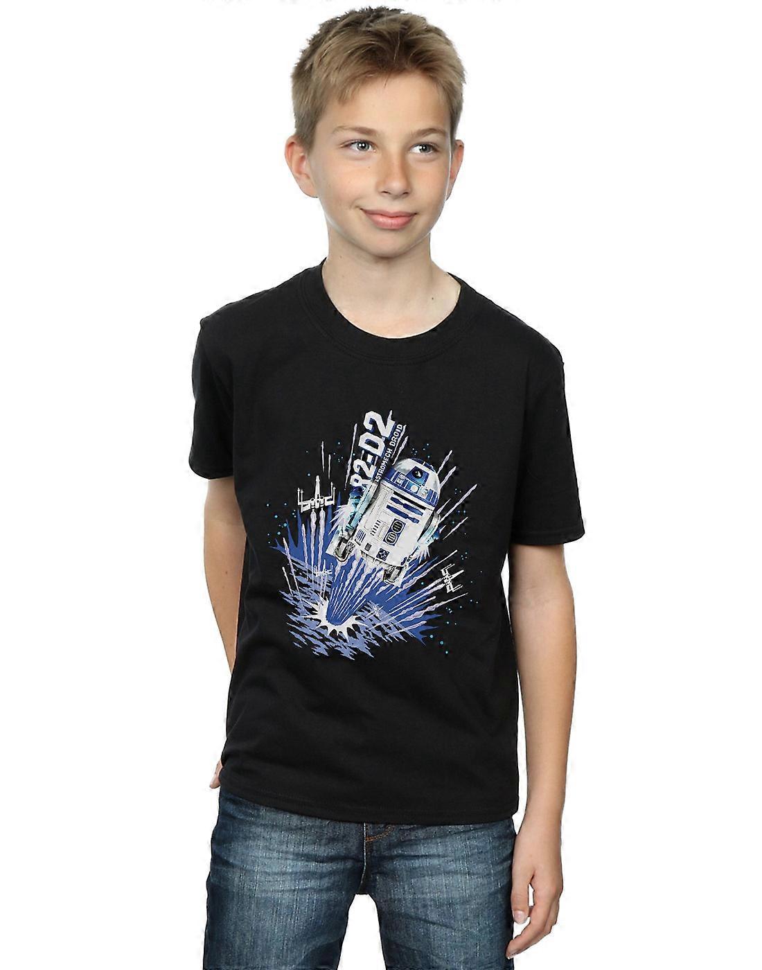 Star Wars gutter R2-D2 eksplosjon av t-skjorte