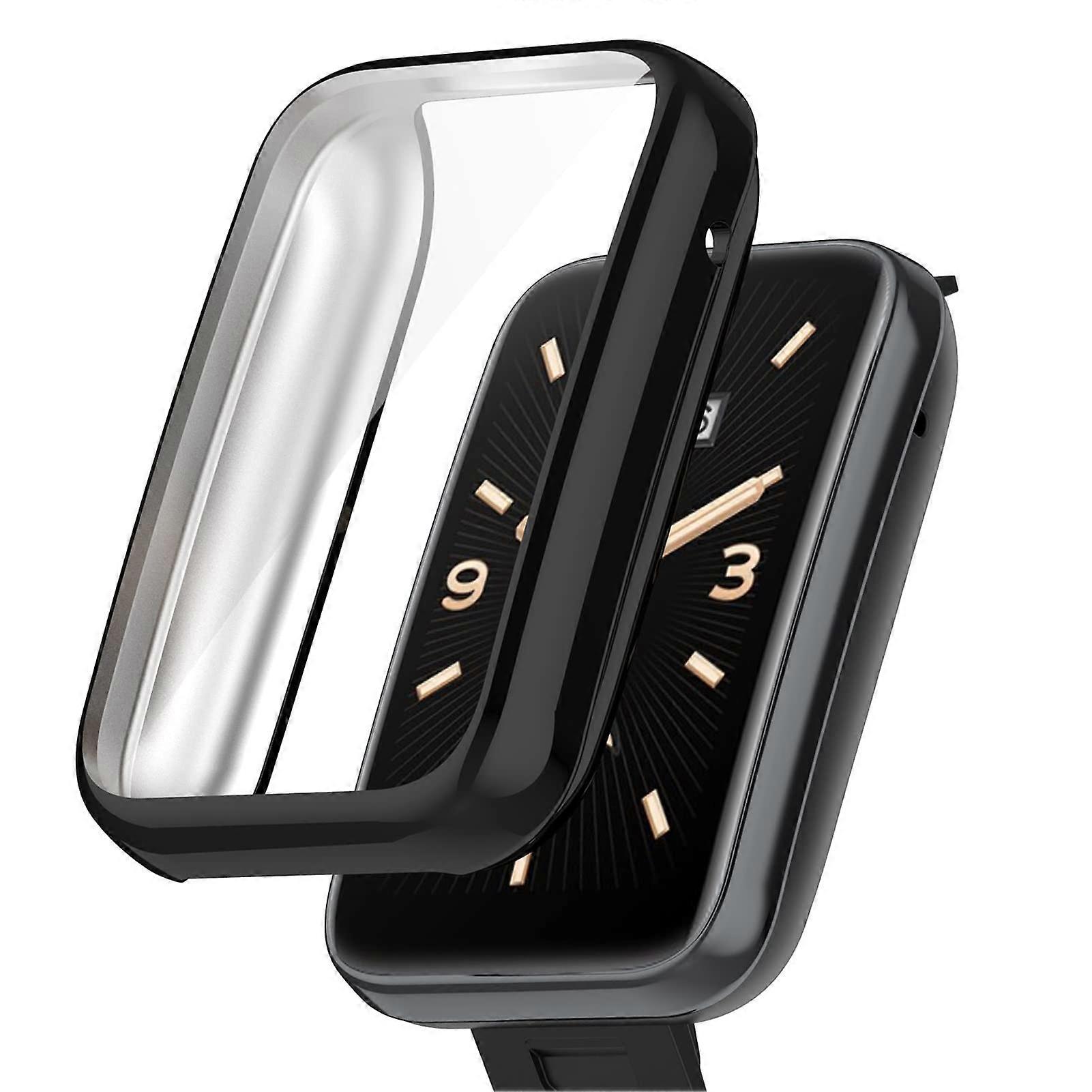 TPU Shockproof Full Coverage Protective Cover Case Black for Xiaomi Mi Band 7 Pro