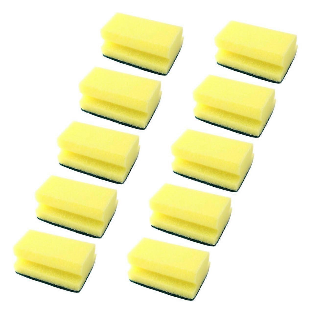 10pcs Kitchen Sponge Dish Scrubber Non Scratch Reusable Pads for Pots Pans Tableware Cleaning
