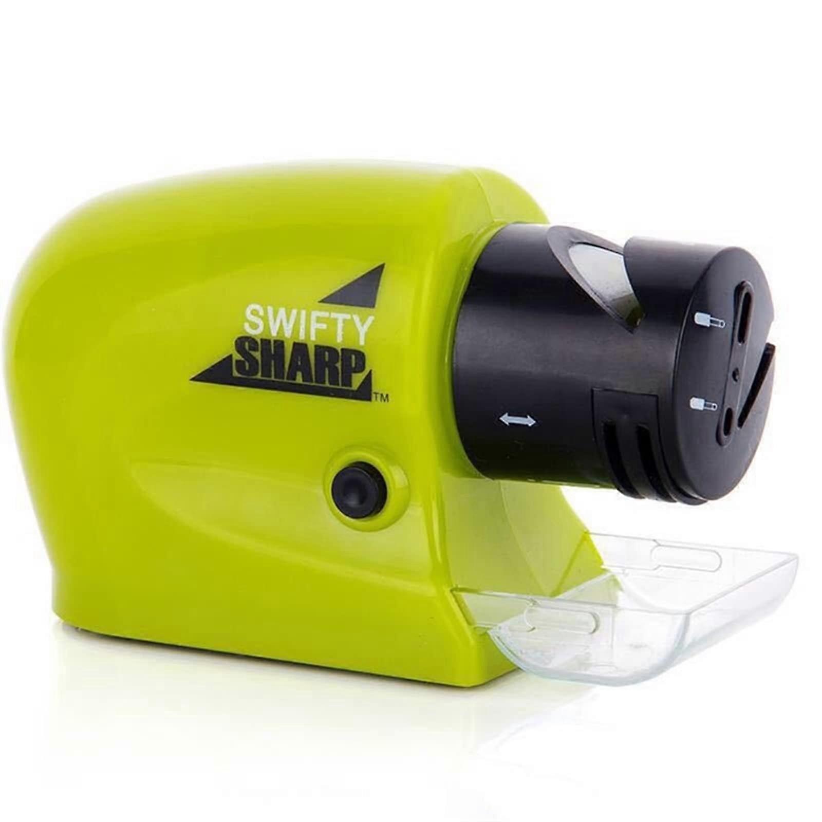 Multifunction Electric Knife Sharpener with Automatic Grinding Stone and Ergonomic Grip for Kitchen