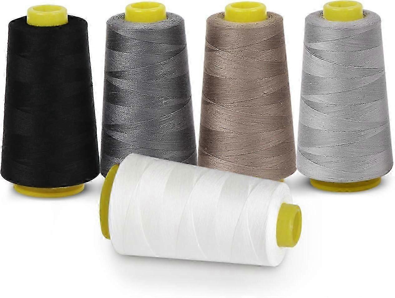 5pcs Spools of Polyester Sewing Machine Thread 13715 Meters per Perfect