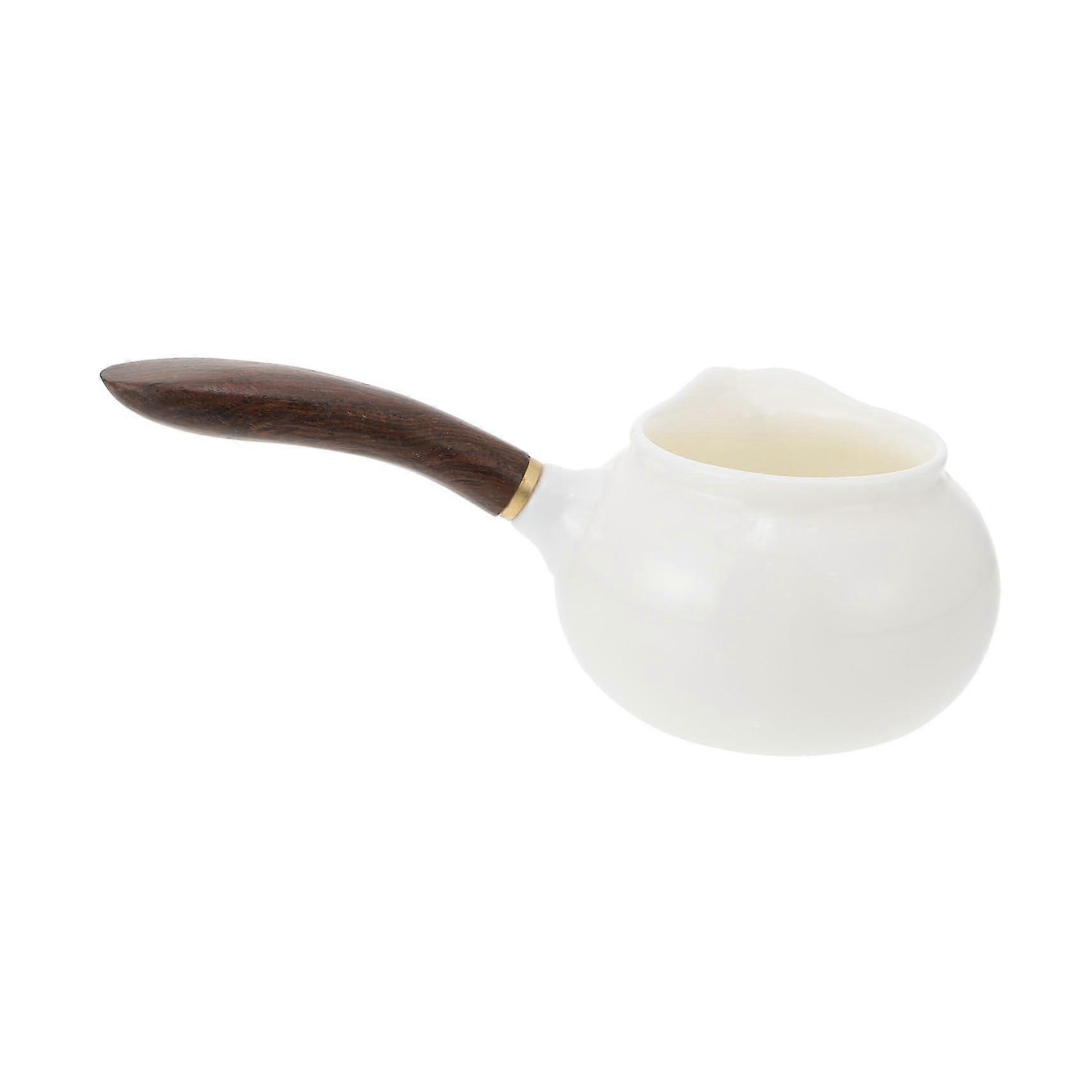 Ceramic Teapot with Ergonomic Side Handle, Lightweight Heat Retention for Loose Leaf Tea