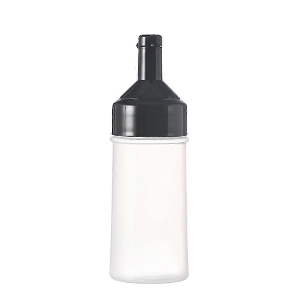 250ml Black Plastic Condiment Squeeze Bottle for Easy Controlled Dispensing and Reusable Kitchen Use