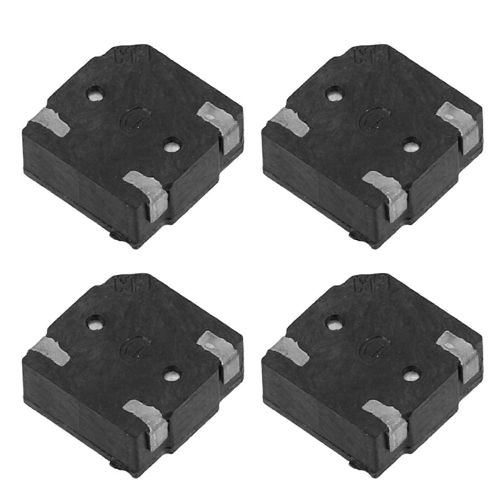 Mini Buzzer Electronic Sounders for Tricks 4Pcs Black Plastic Toy Kit