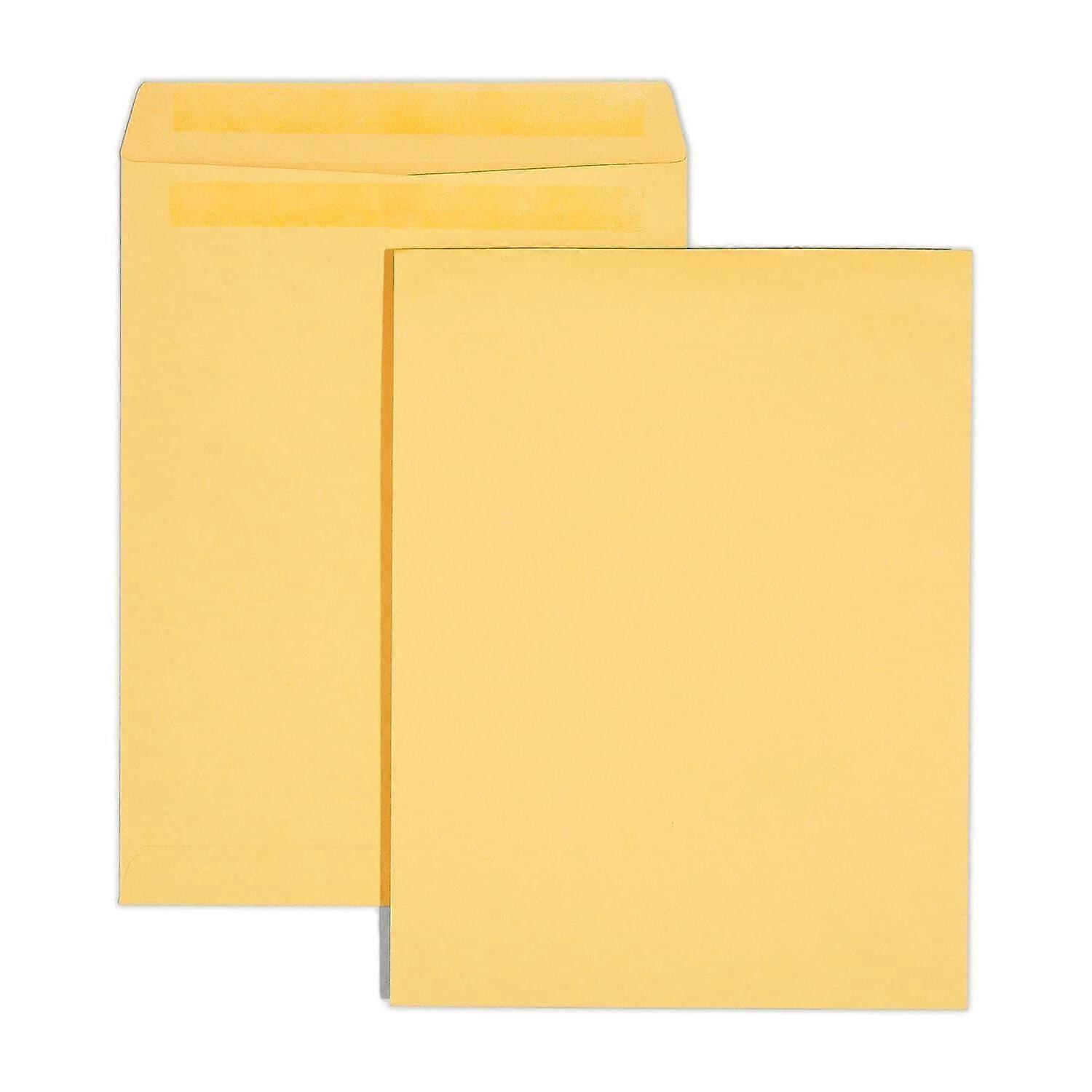 10x13 Self Seal Brown Catalog Envelopes with Fast Closure, Durable Mail Protection, 500 Pack