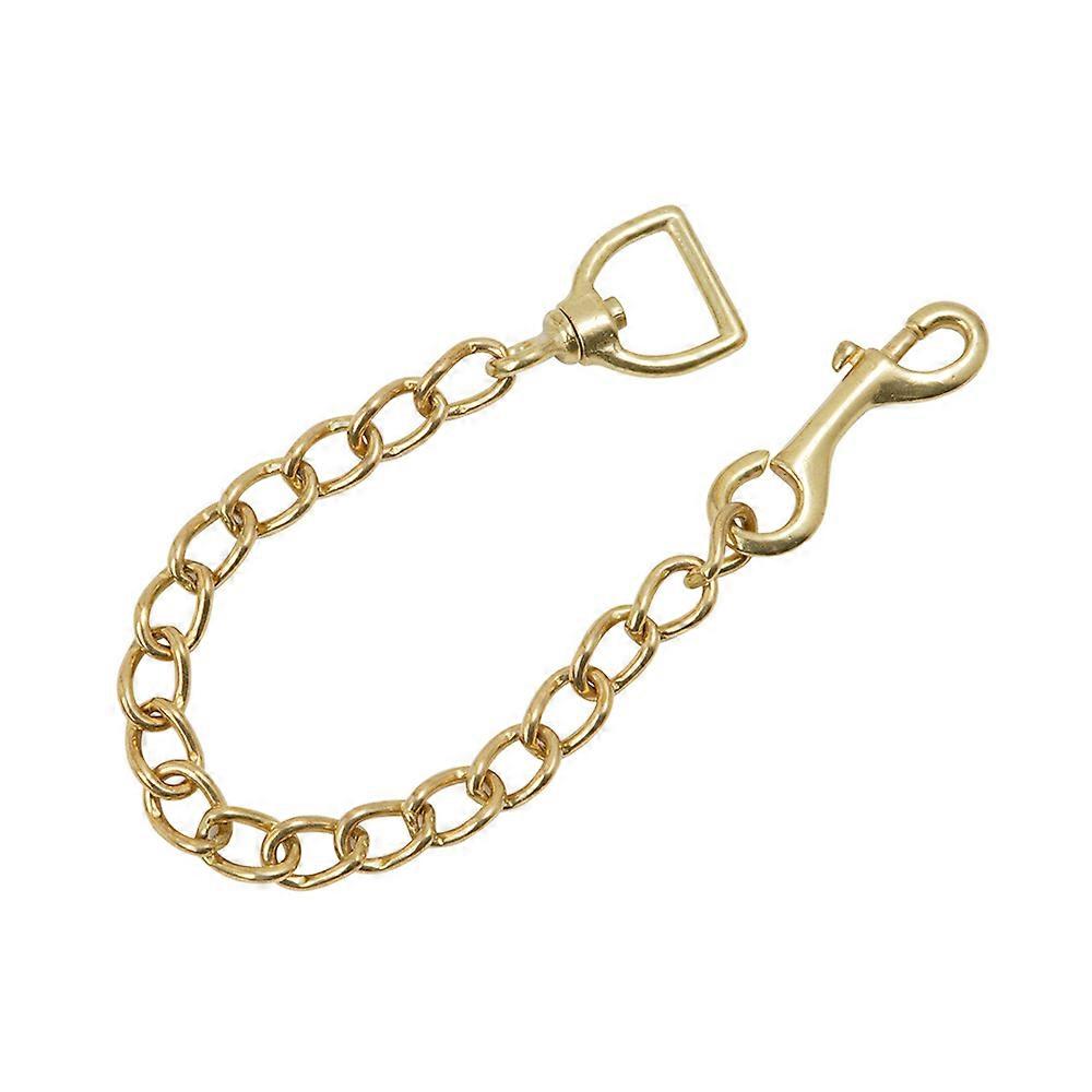 Shires Lead Rein Chain Brass Plaited