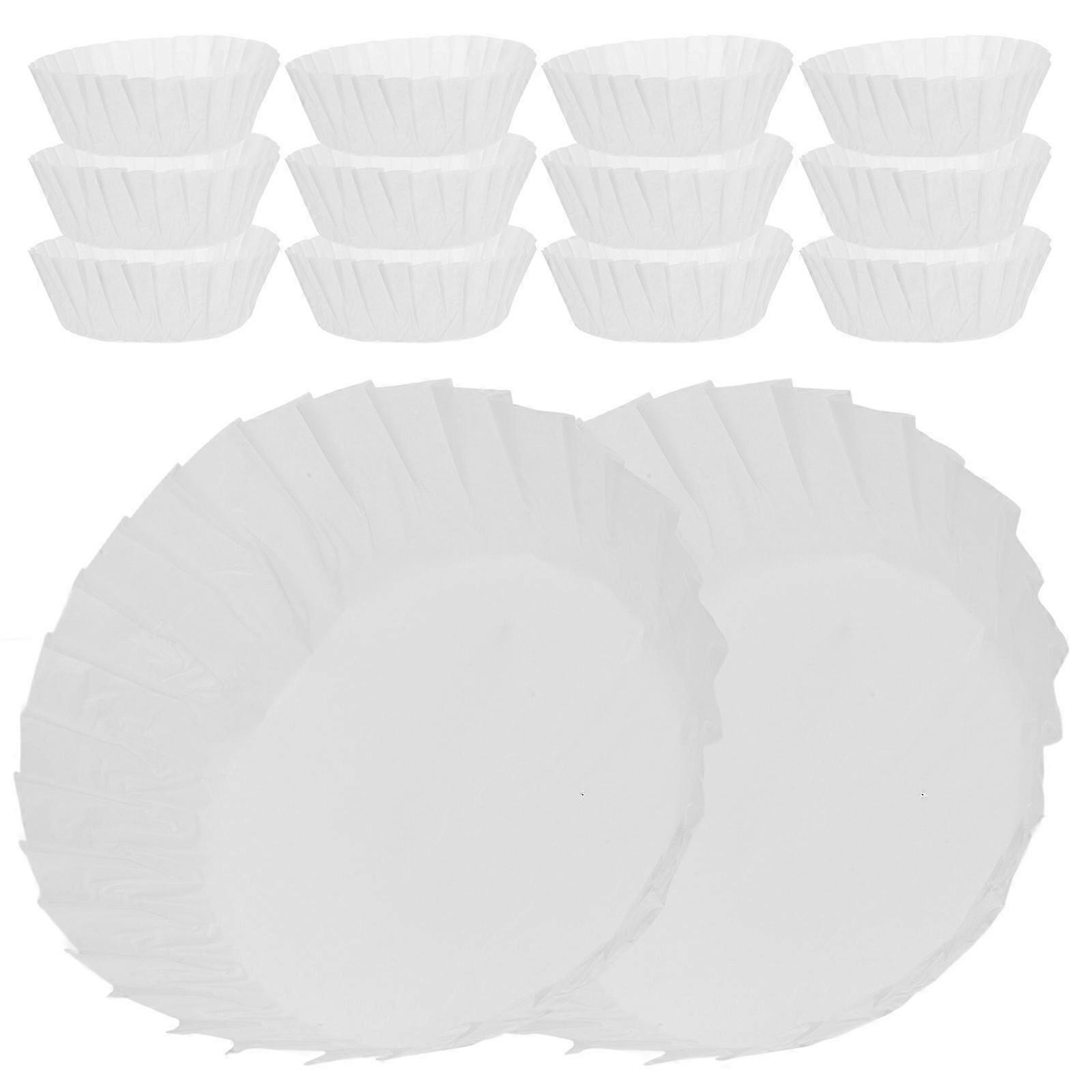 Basque Cake Mold Oil Paper Liners for Baking 50Pcs Grease-Proof White Sheets